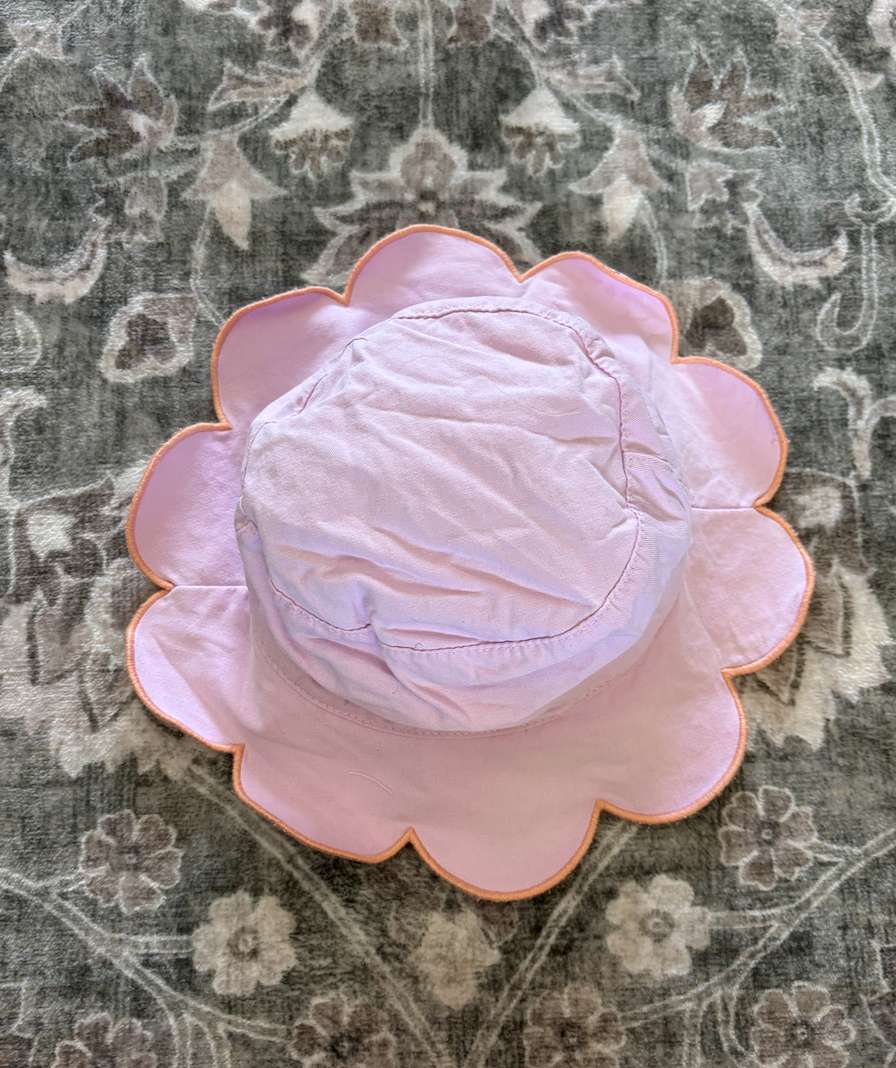 Floral reversible bucket hat