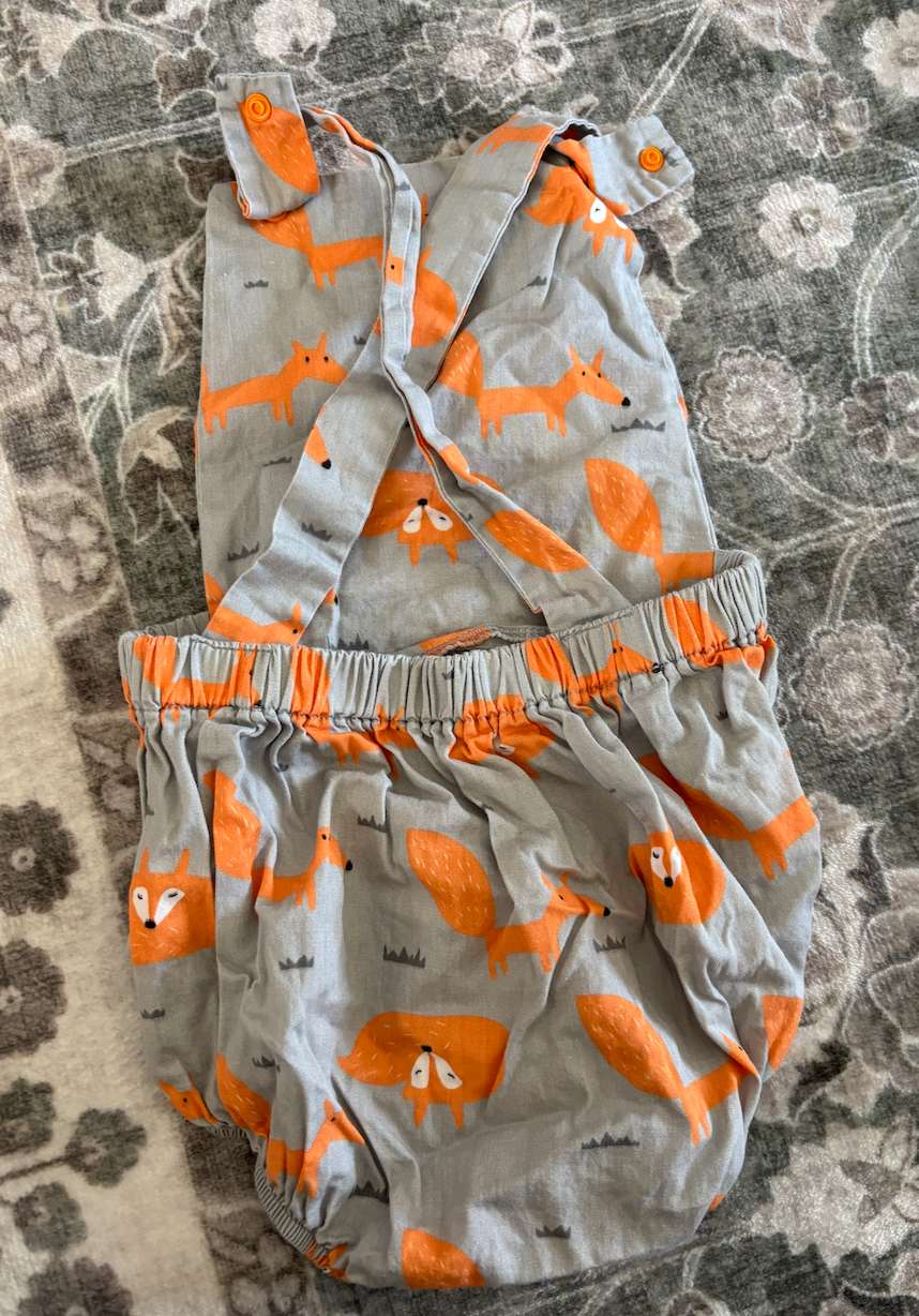 Cotton fox bubble romper , Kids 12 Month (9-12M)
