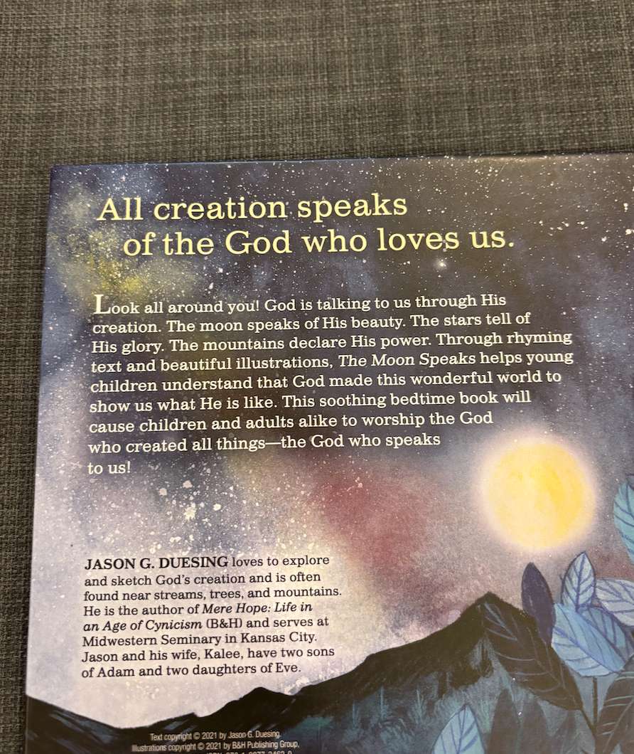The Moon Speaks; Christian book