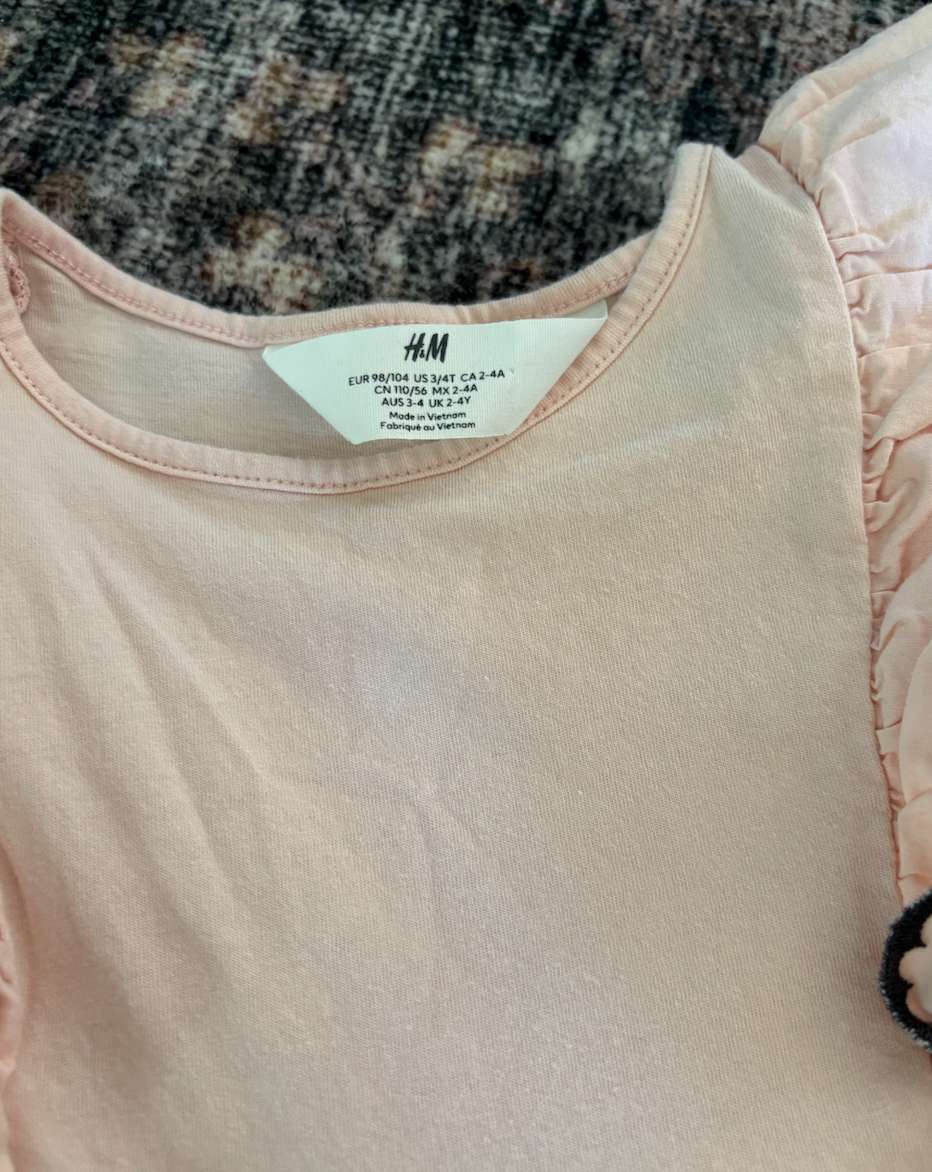 Pink dress with frills , Kids 2T