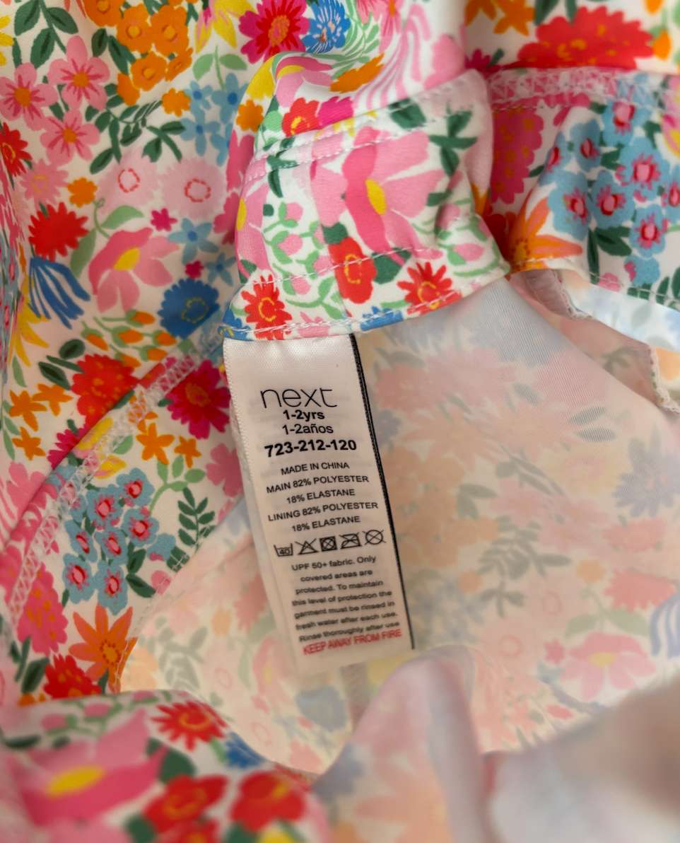 Summer hats; north face and floral swim hat