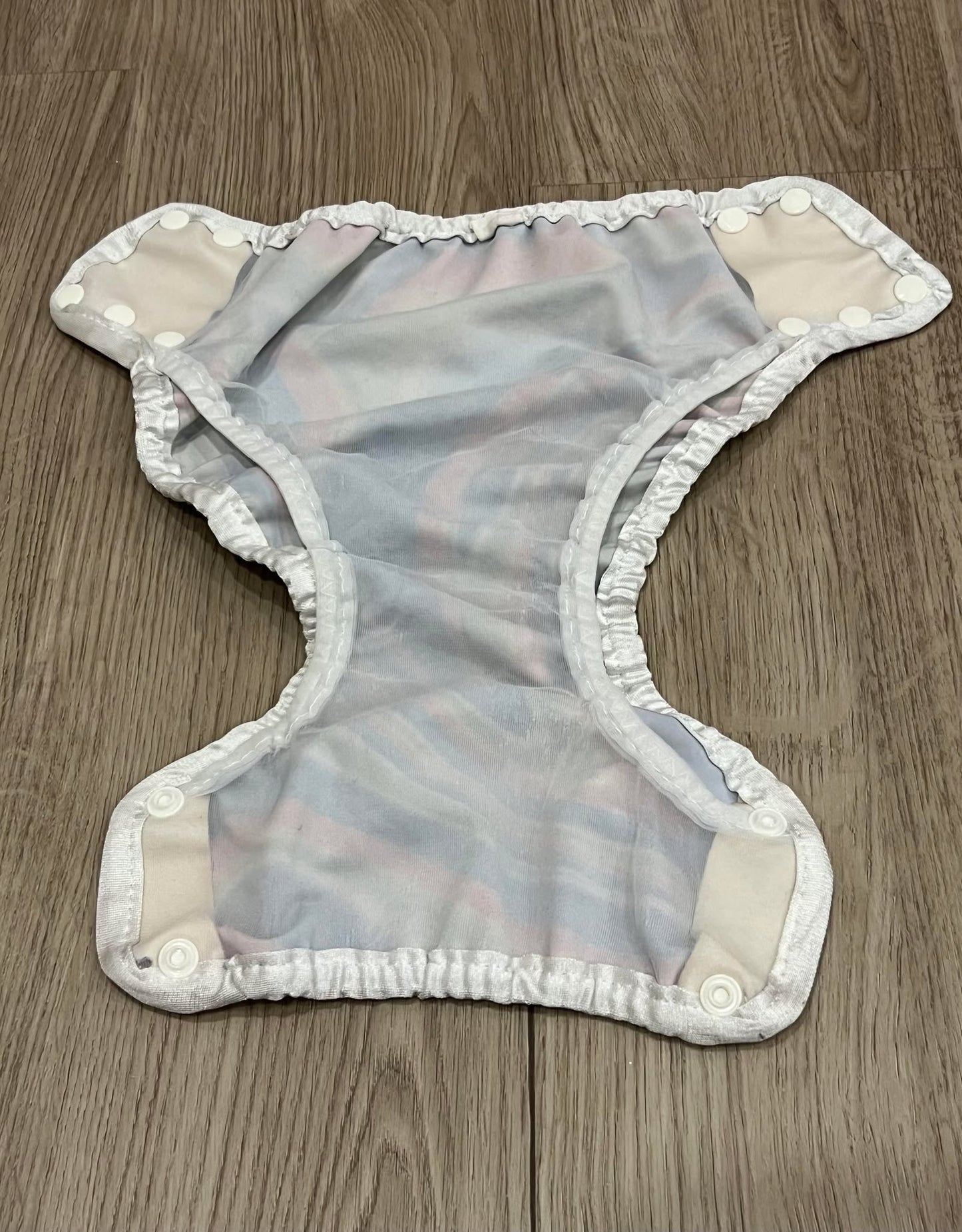 VGUC, Mother-ease swim diaper, size M (Medium) 18-30 lbs, Red/blue/grean/yellow/white colour