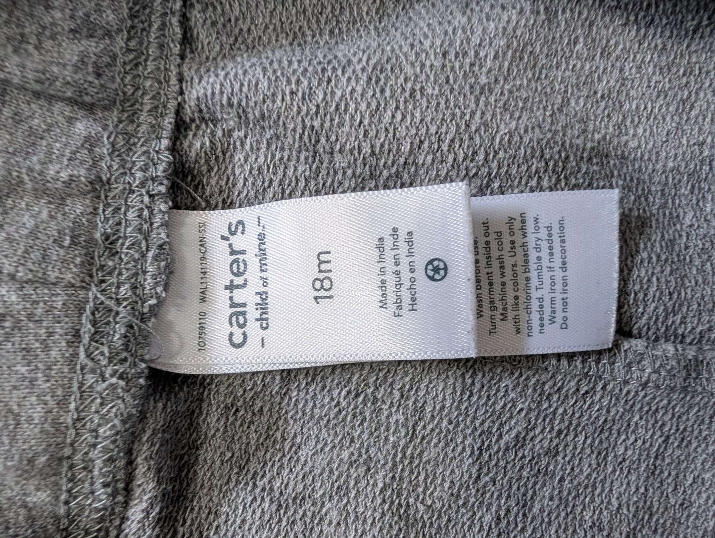 Carter's Heather Grey Sweatpants - 18M, Kids 18 Month (12-18M)