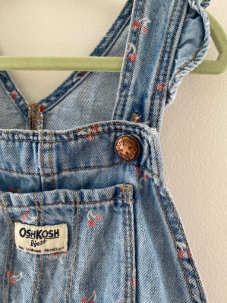 Denim Cherry Shortalls - 4T, Kids 4/4T