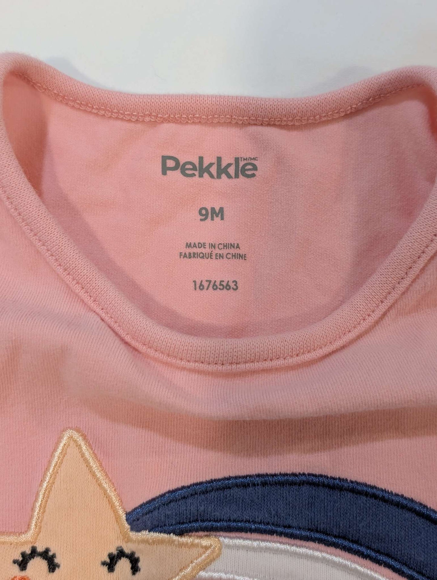 Pekkle, 9M, Rainbow/Star/Sun Overalls, Onesie & Shirt, Kids 9 Month (6-9M)