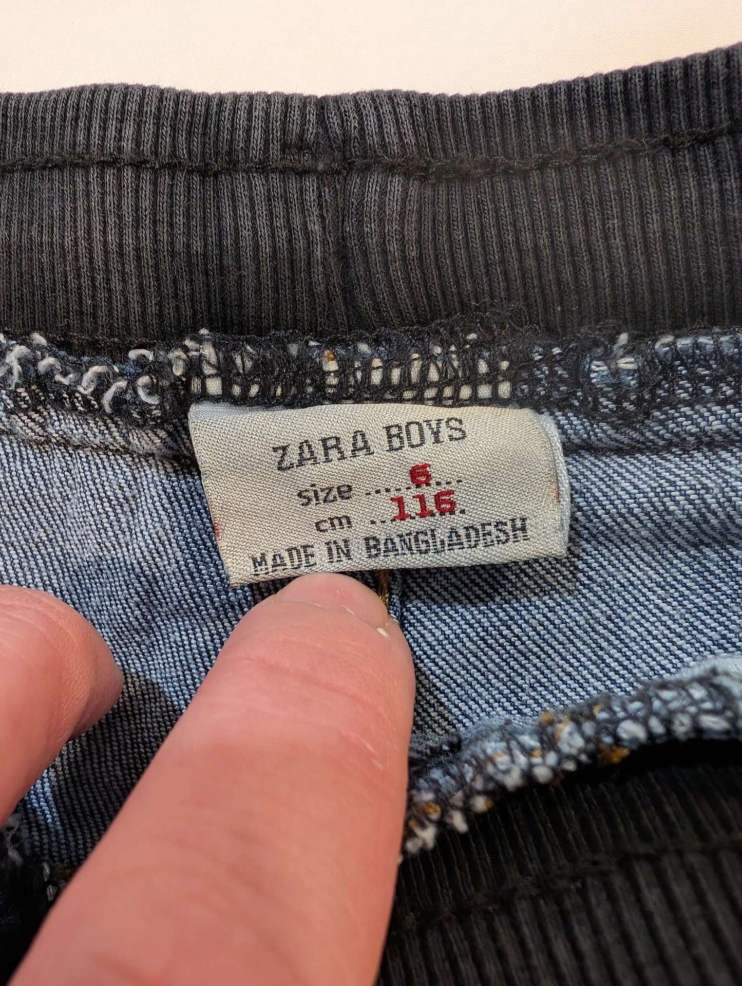 Size 6, Zara, Distressed Style Jogger Jeans, Kids 6/6X