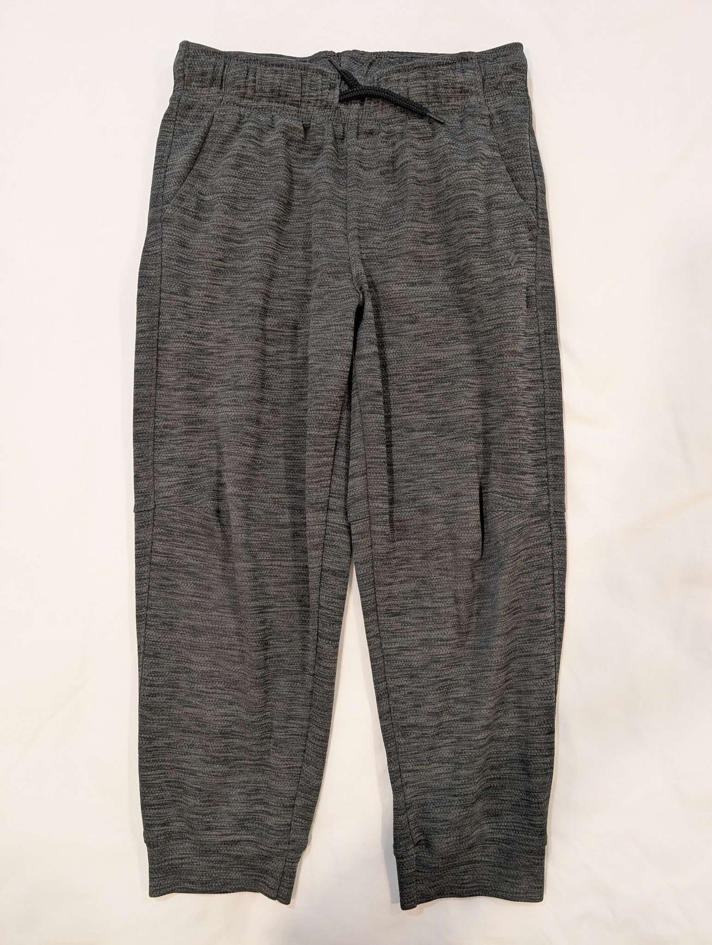 2 Pairs Athletic Pants, Black & Grey, Size 6/7, Boys, Kids 6/6X (extra small)