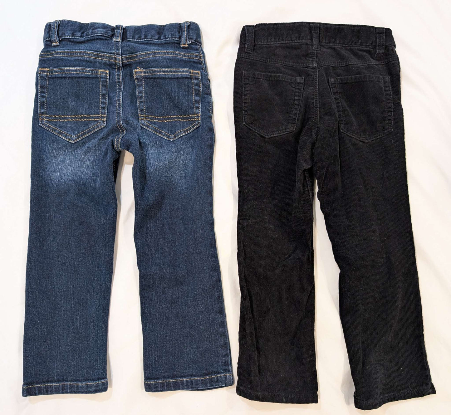 2 Pairs Pants, 3T, Black Cords & Denim, Cat & Jack, Old Navy, Kids 3T