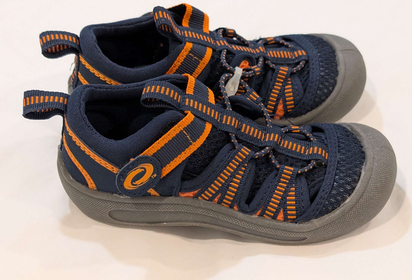 Blue & Orange Water Sandals with Covered Toe, Size 8, Shoes 8 (Toddler:2-4yr)