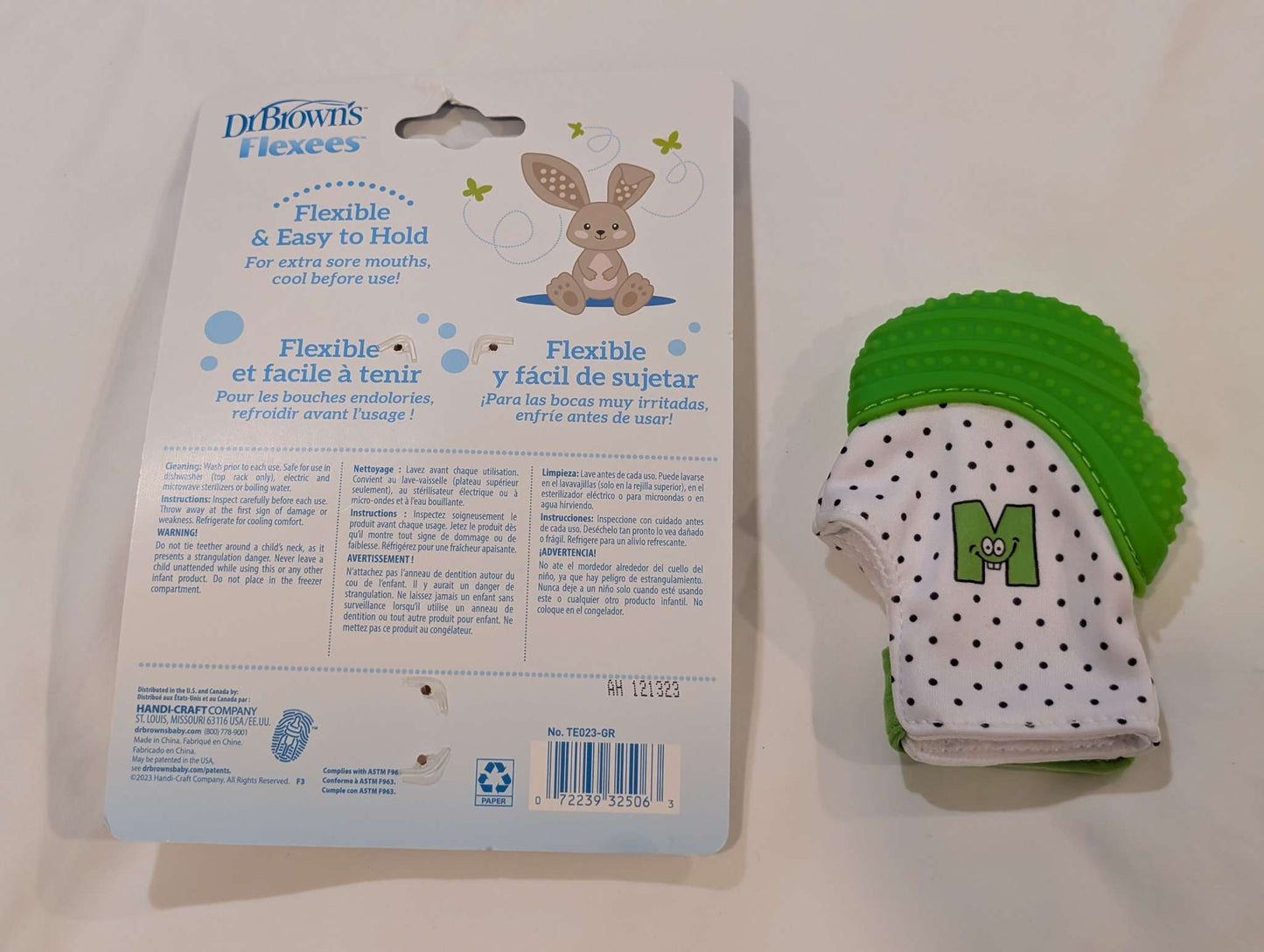 Munch Mitt and Dr Browns Flexees Teether