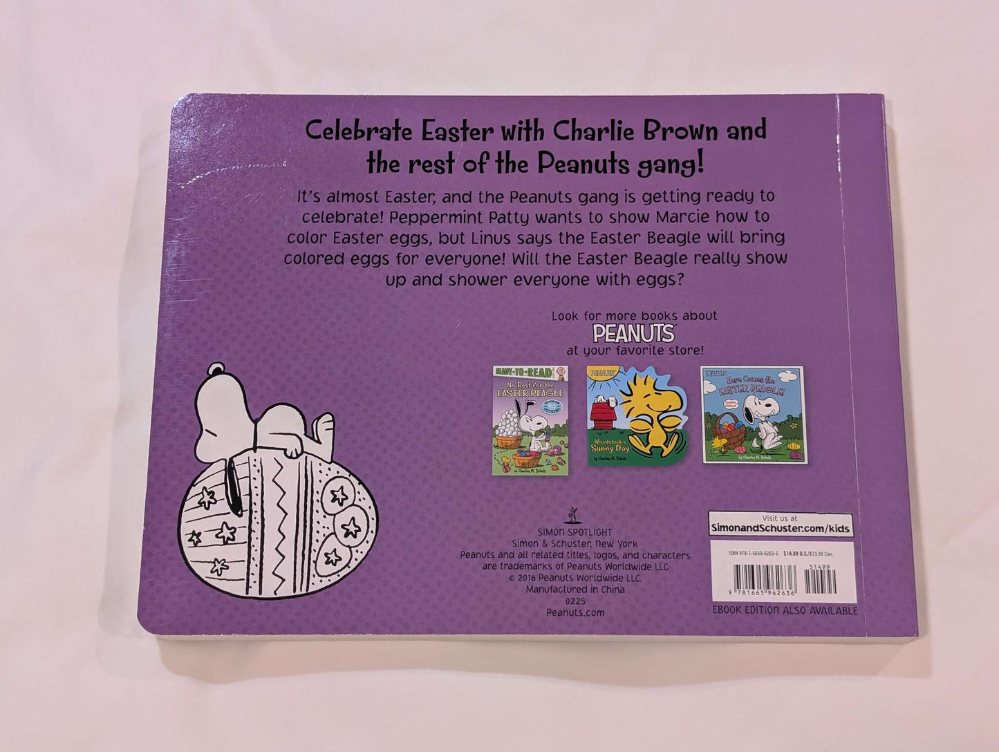 "It's the Easter Beagle Charlie Brown" Board Book