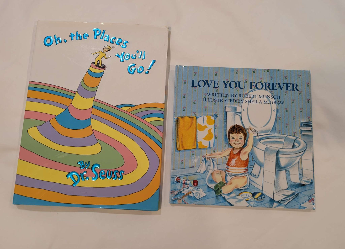 2 Classic Books-Oh The Places You Will Go and Love You Forever