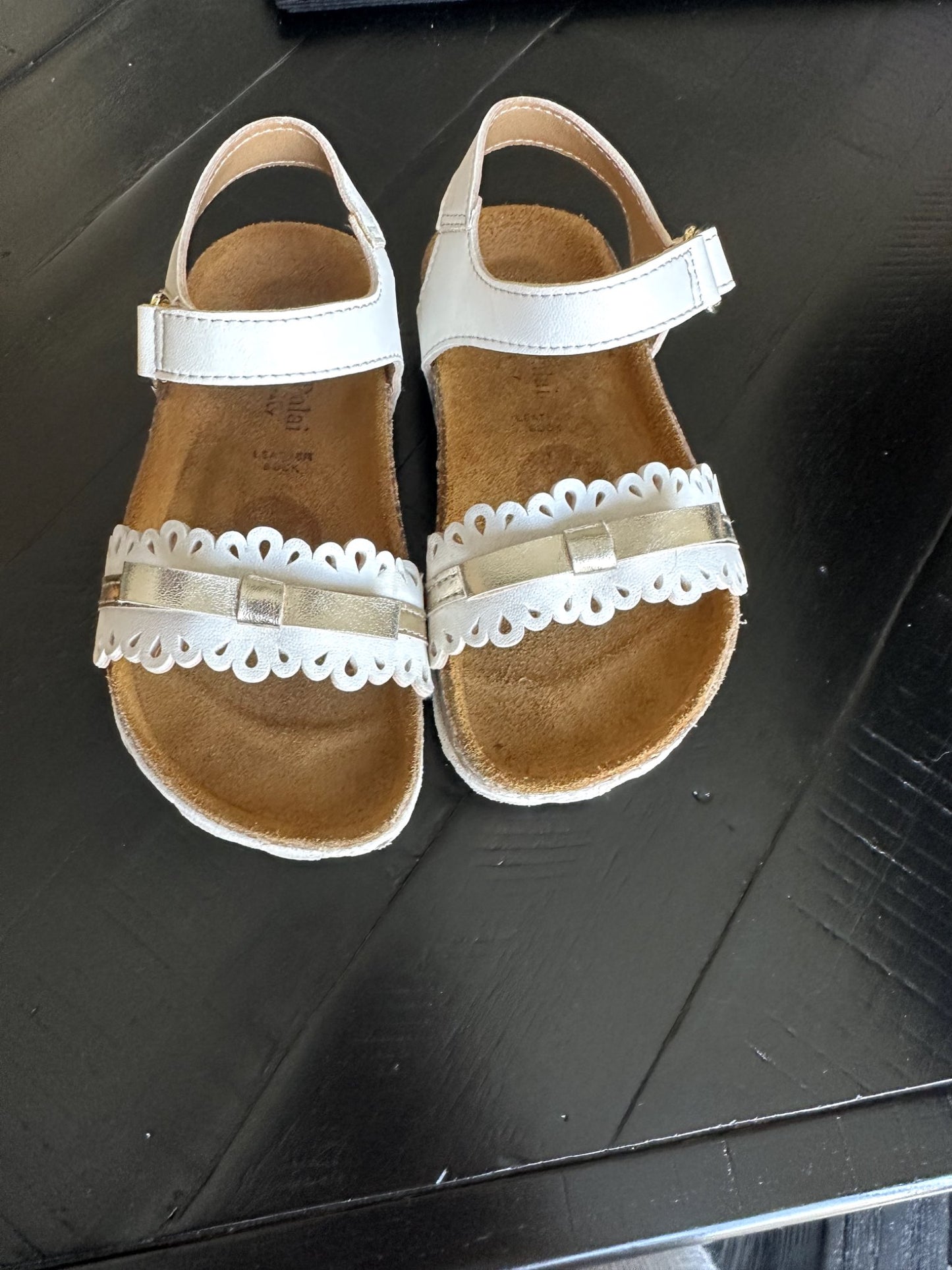 White Bow Sandals, Shoes 10 (Toddler:2-4yr)
