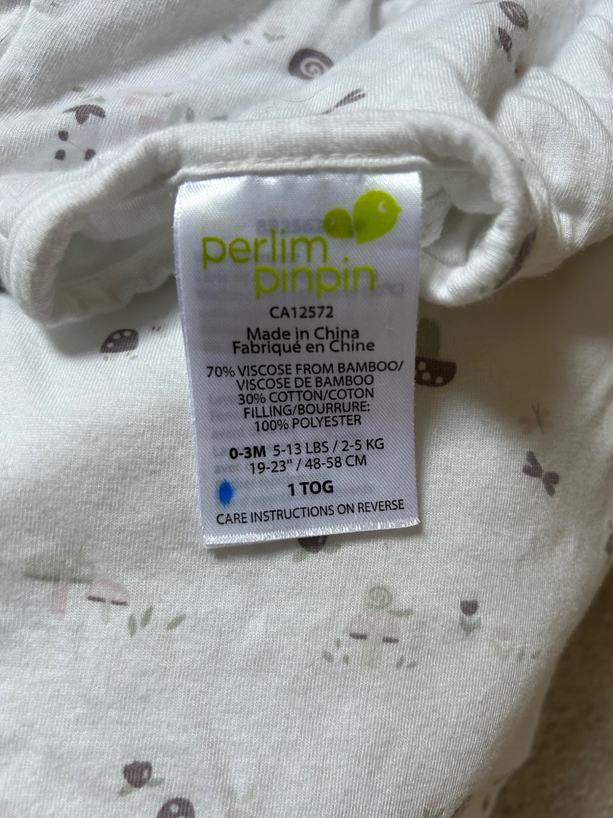 Newborn 0-3m light sleep sacks - Ergo Pouch and Perlim Pin Pin, 0-3 Months (Newborn)