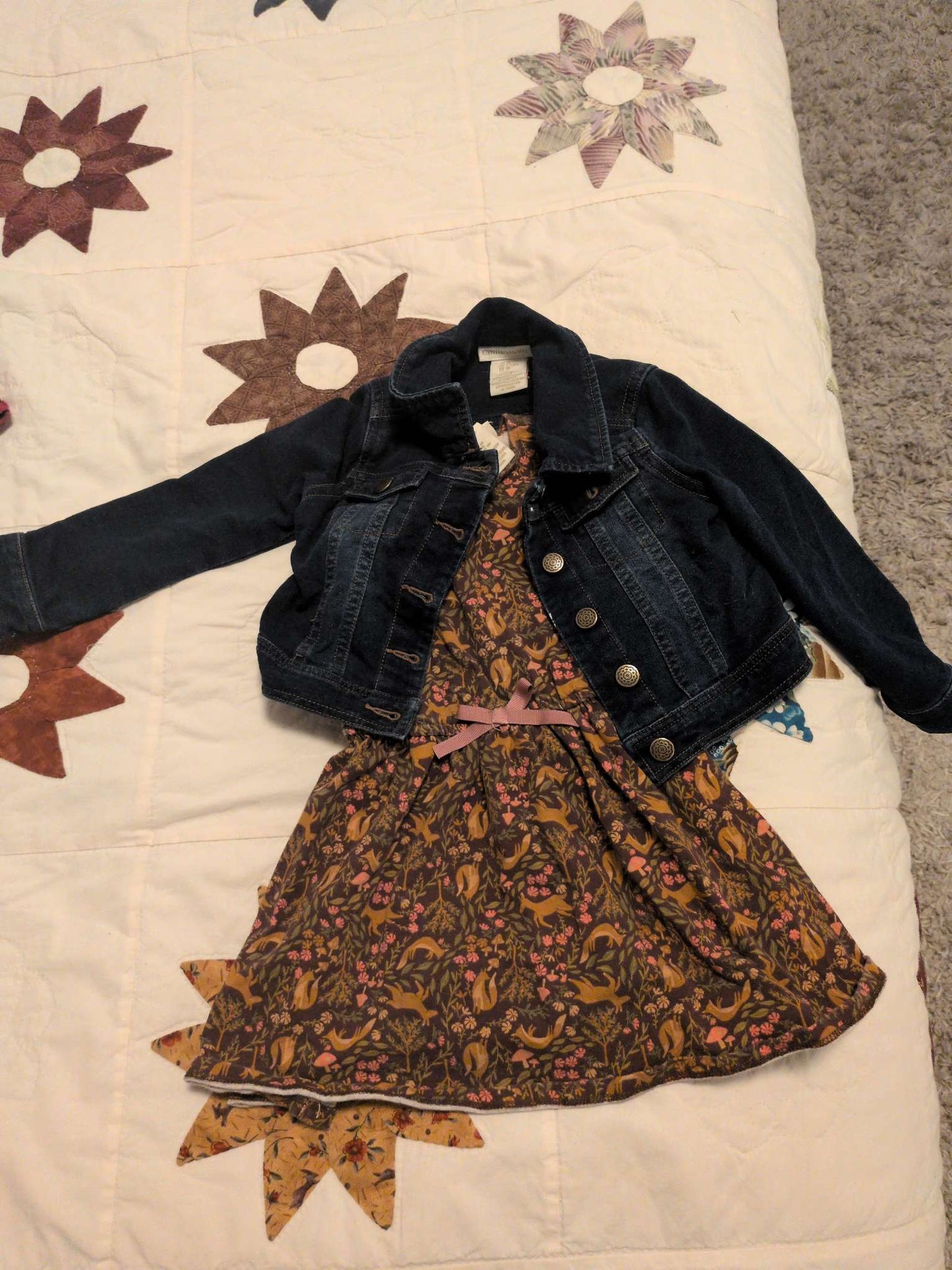 Cynthia Rowley Dress 2-3T and Jean Jacket, Kids 2T