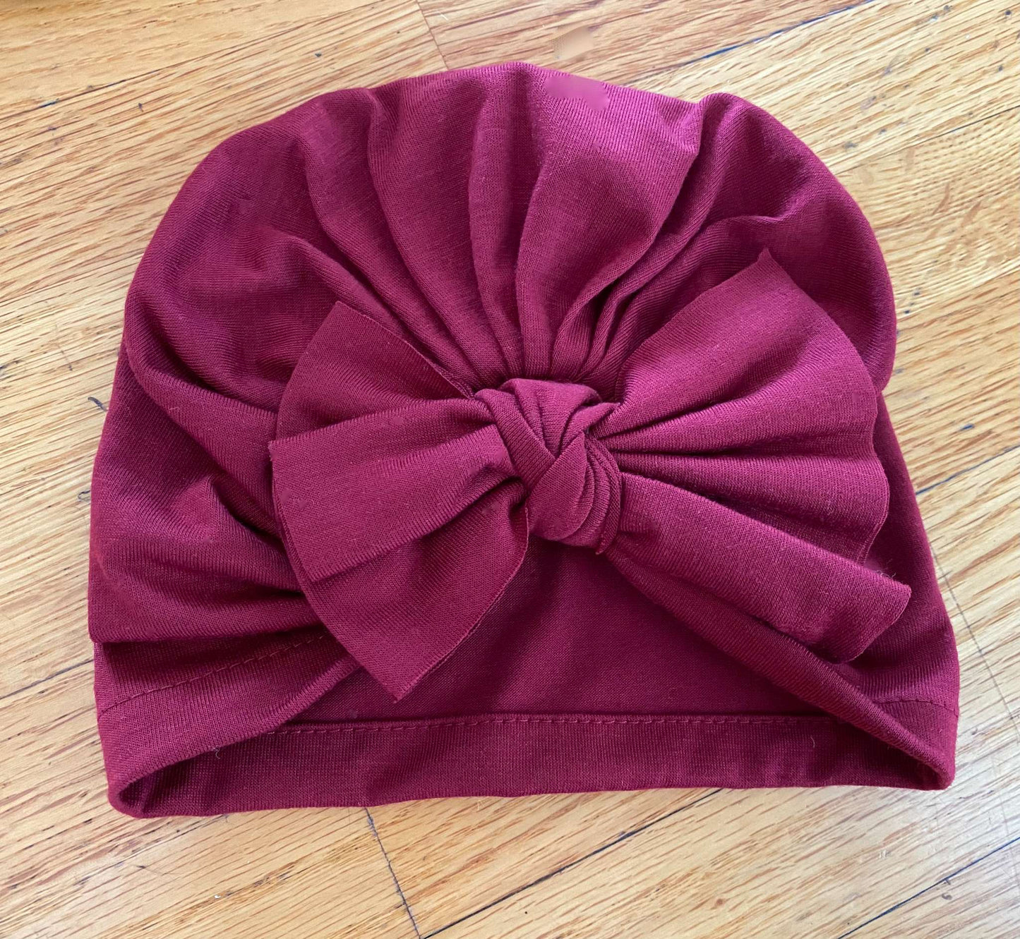 Rose Gold Minimoc Size2 + Head Wrap + Bows x2, Shoes 2 (Baby: 0-12 mth)