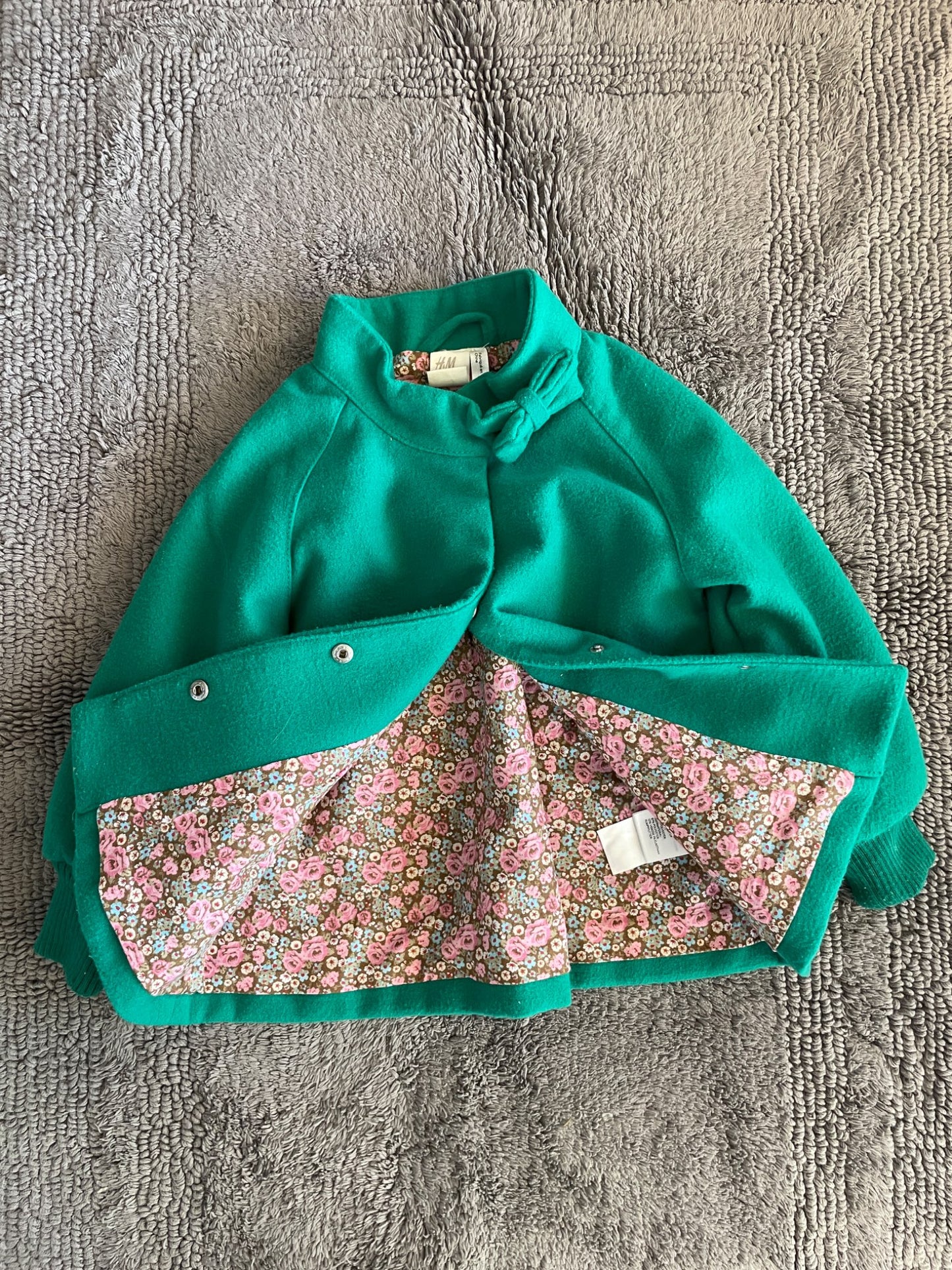 H&M 12-18 month girls green jacket , Kids 18 Month (12-18M)
