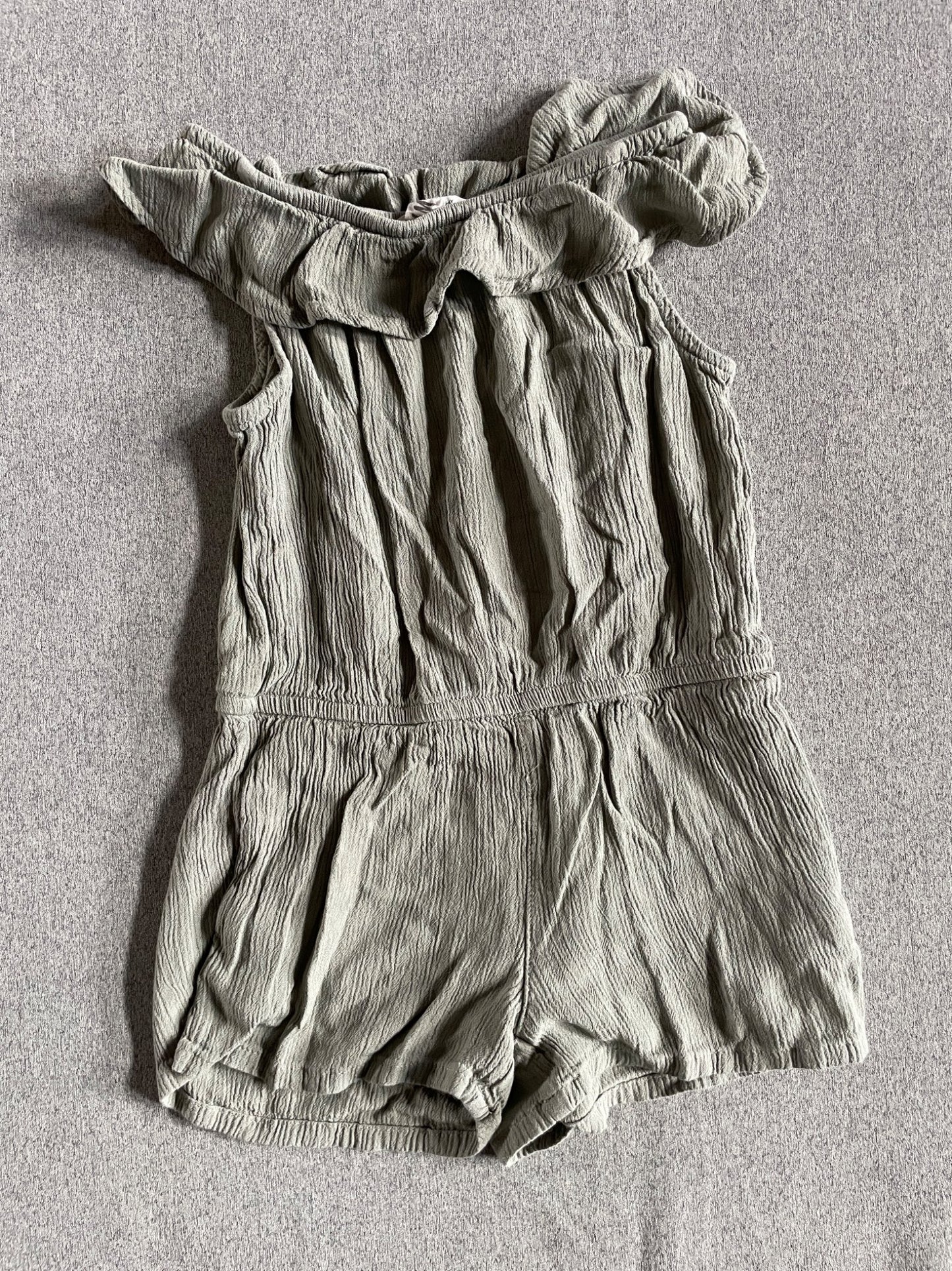 H&M size 3-4 girls green romper , Kids 3T