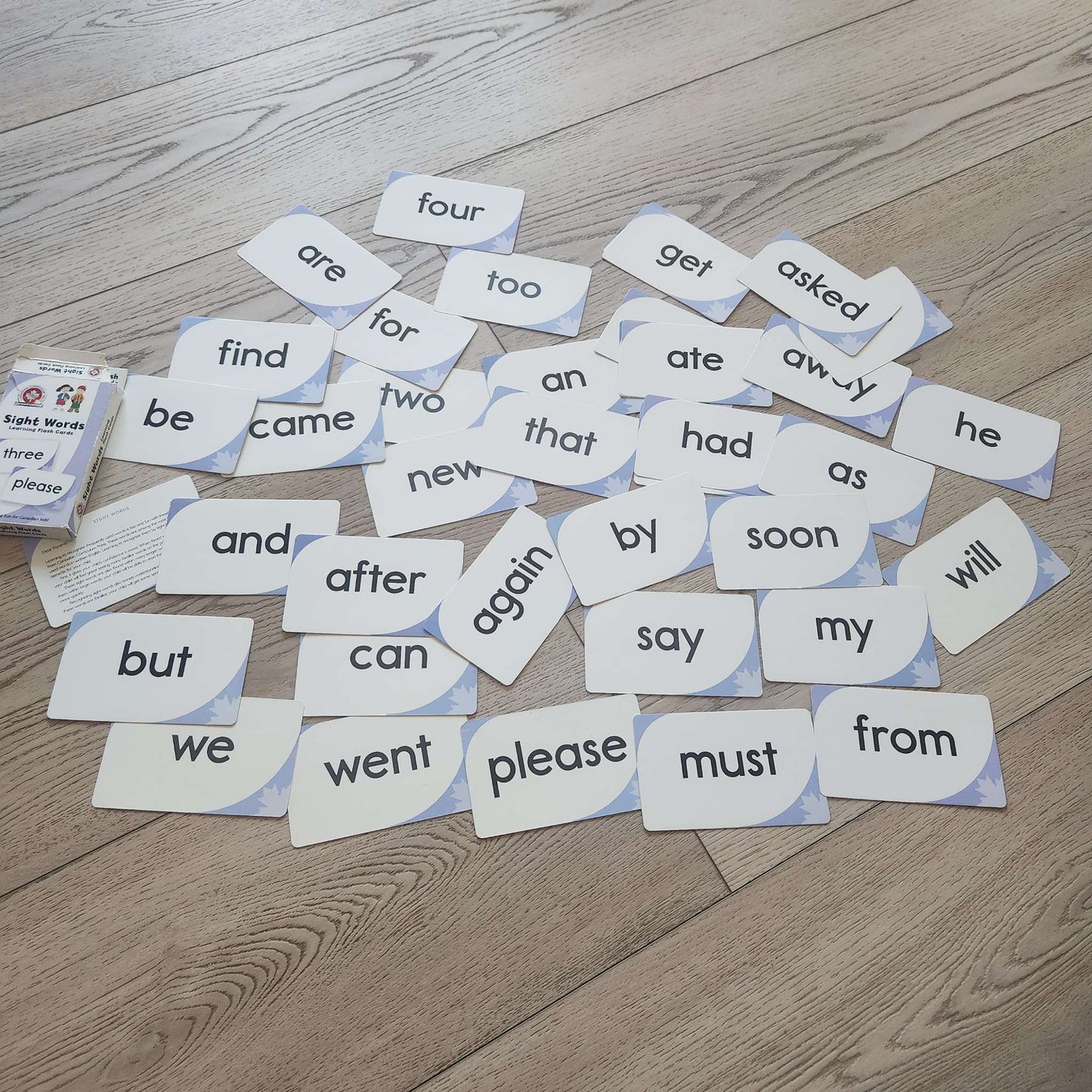 Kindergarten workbook + Sight Word flash cards