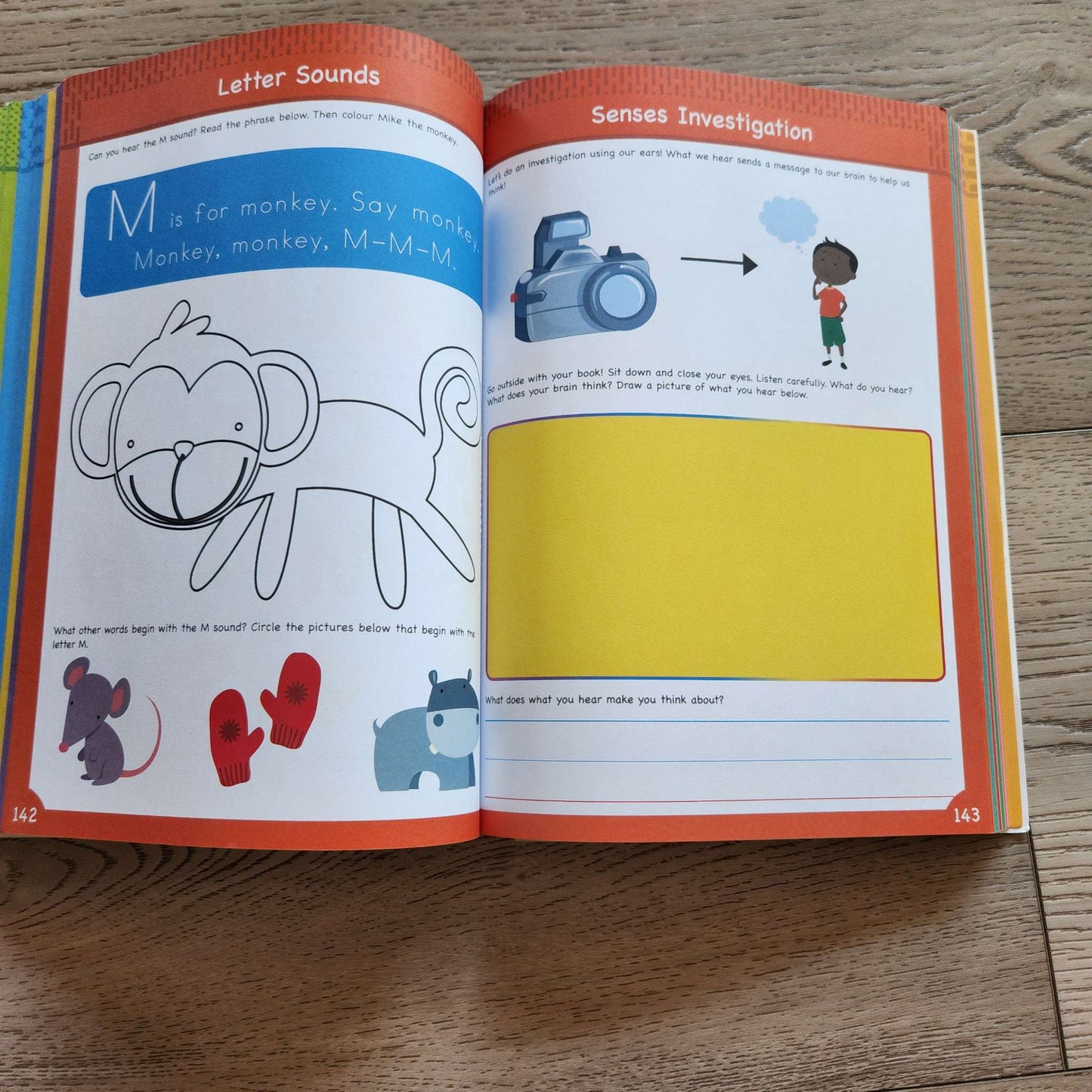 Kindergarten workbook + Sight Word flash cards
