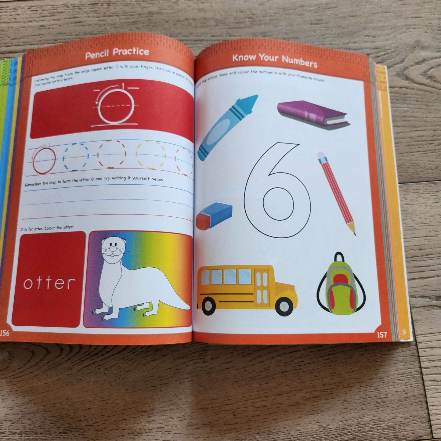 Kindergarten workbook + Sight Word flash cards