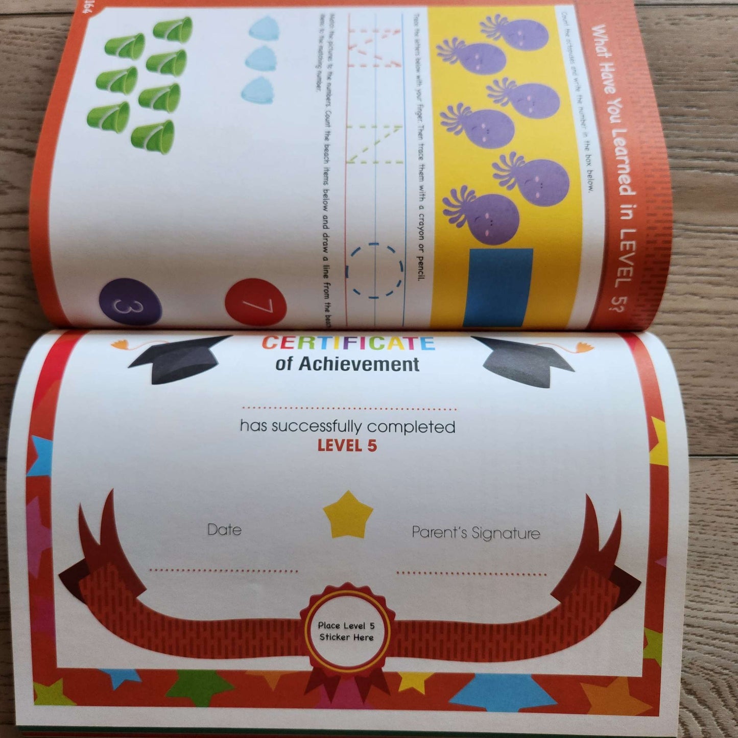 Kindergarten workbook + Sight Word flash cards