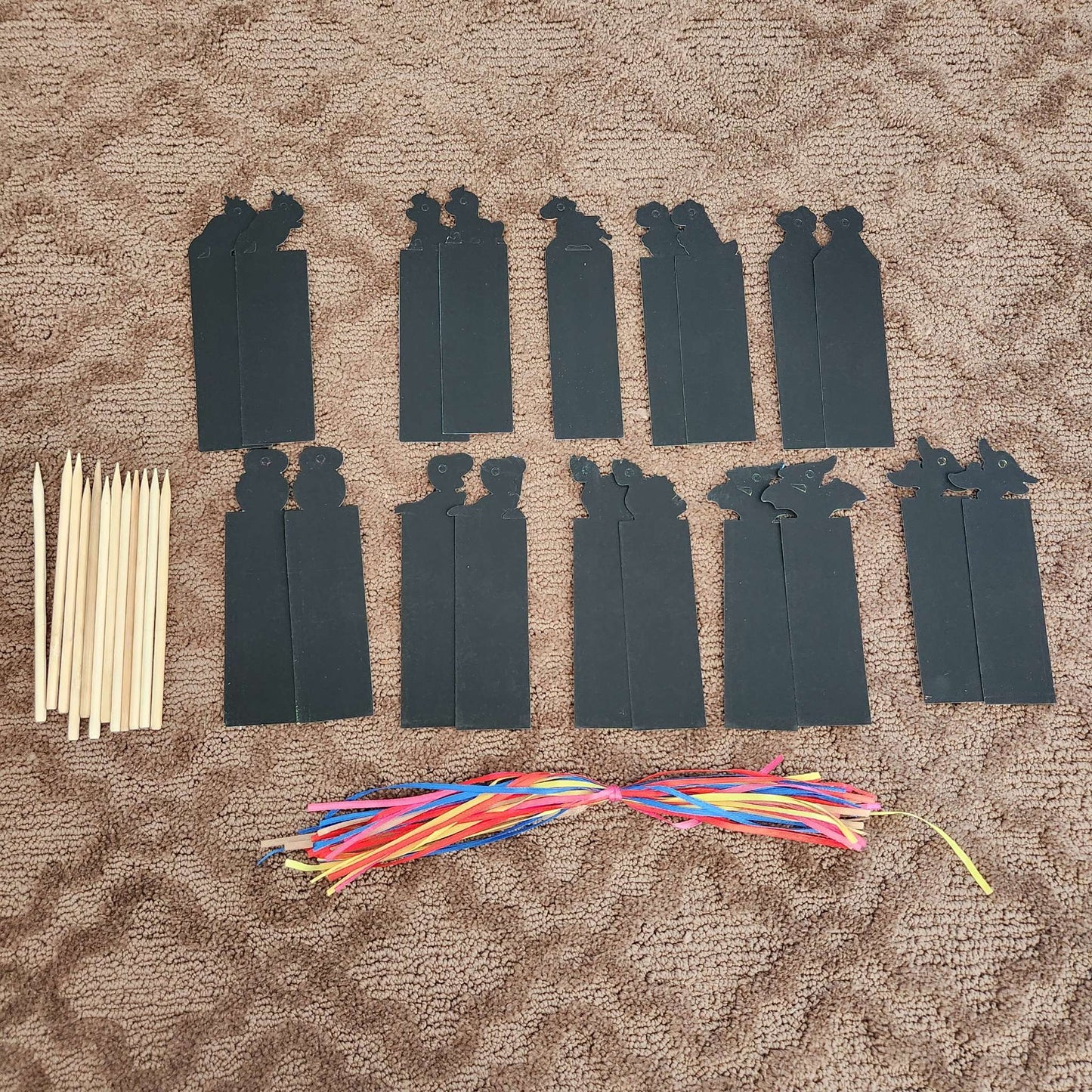 Scratch paper bookmarks