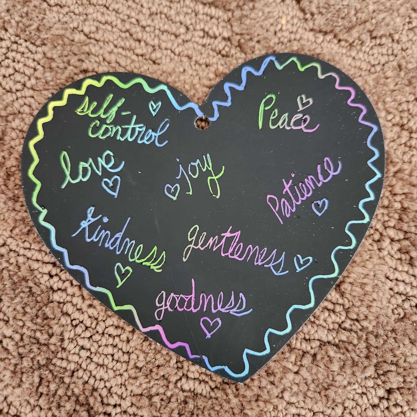 Scratch paper hearts