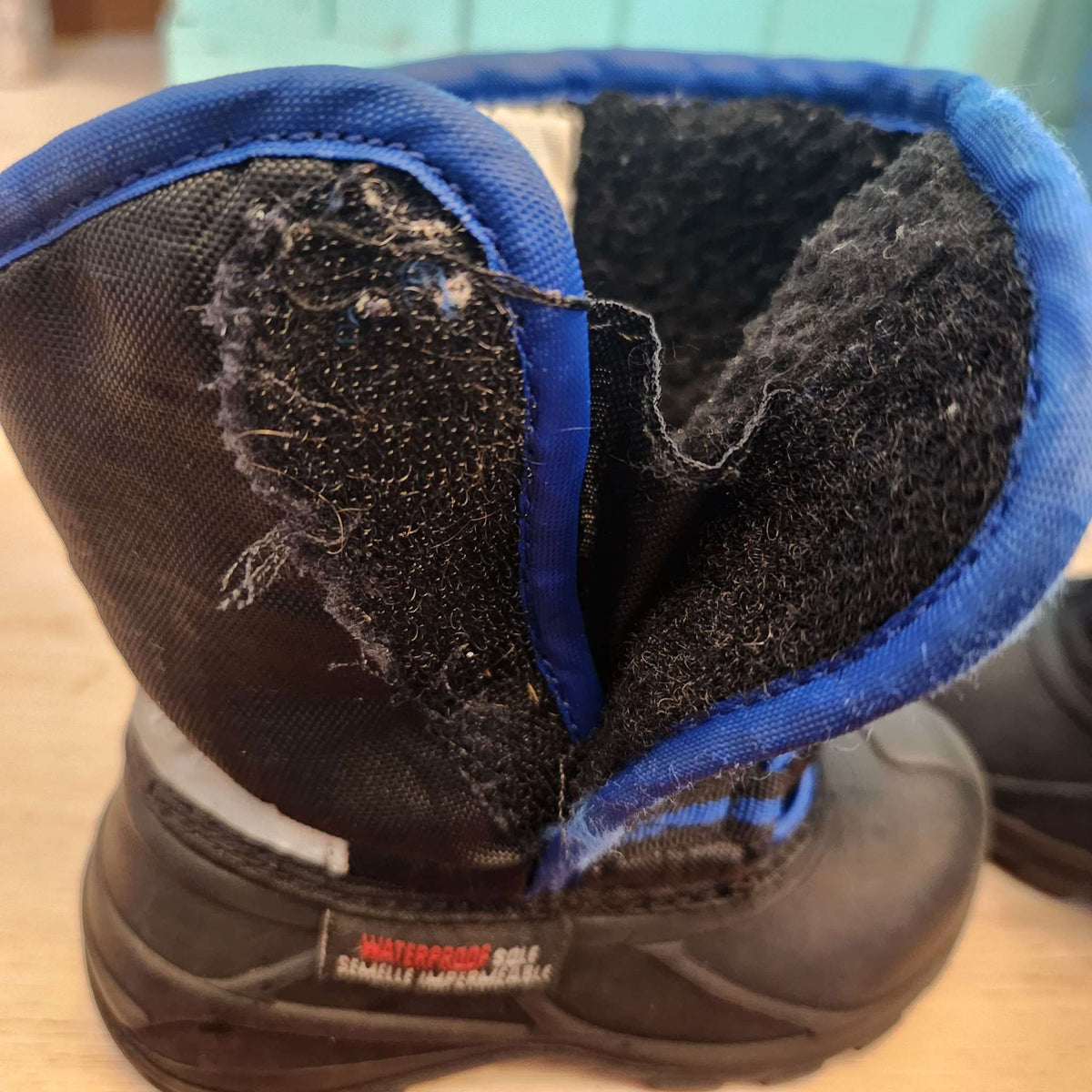 7T winter boots, black & blue , Shoes 7 (Walkers:12-24 mth)