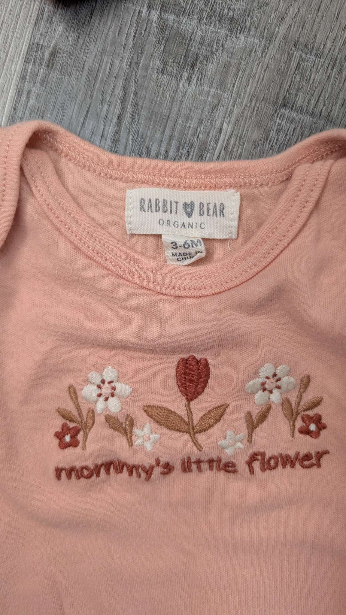 3pc Organic Cotton Onesies 3-6m, Kids 6 Month (3-6M)