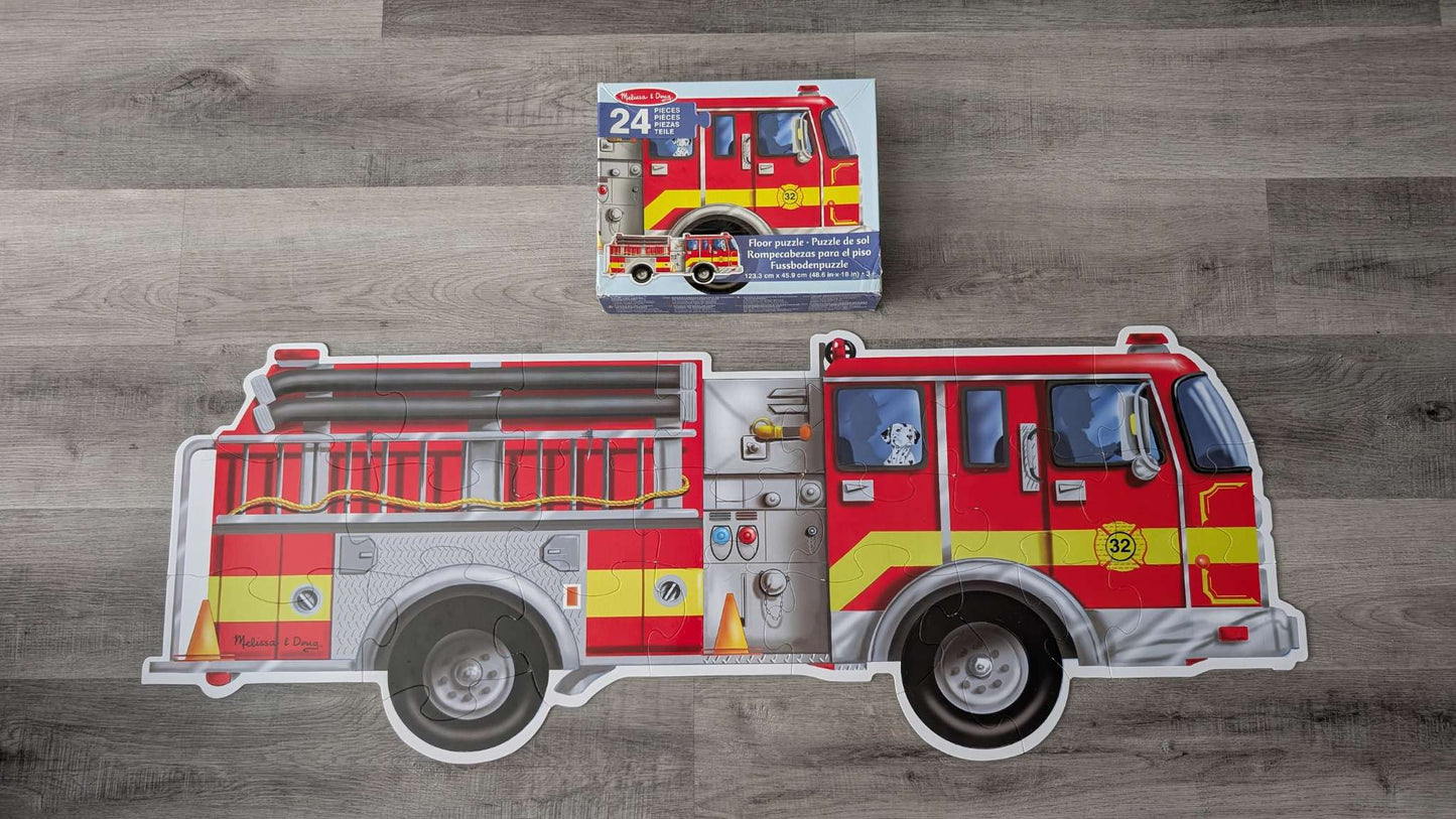 Melissa & Doug XL Firetruck Floor Puzzle