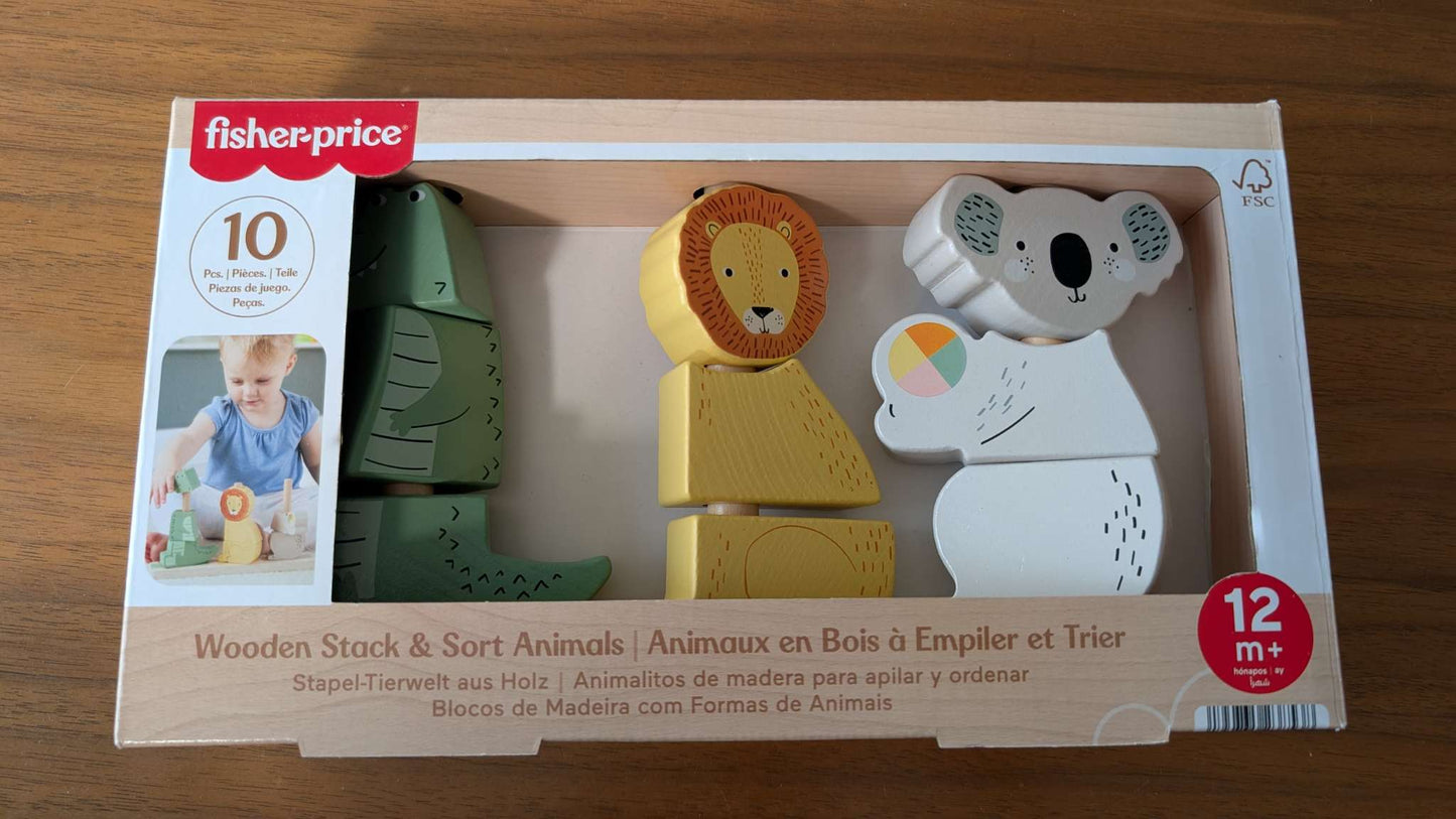 Fisher Price Wooden Stacker Toy 12m+