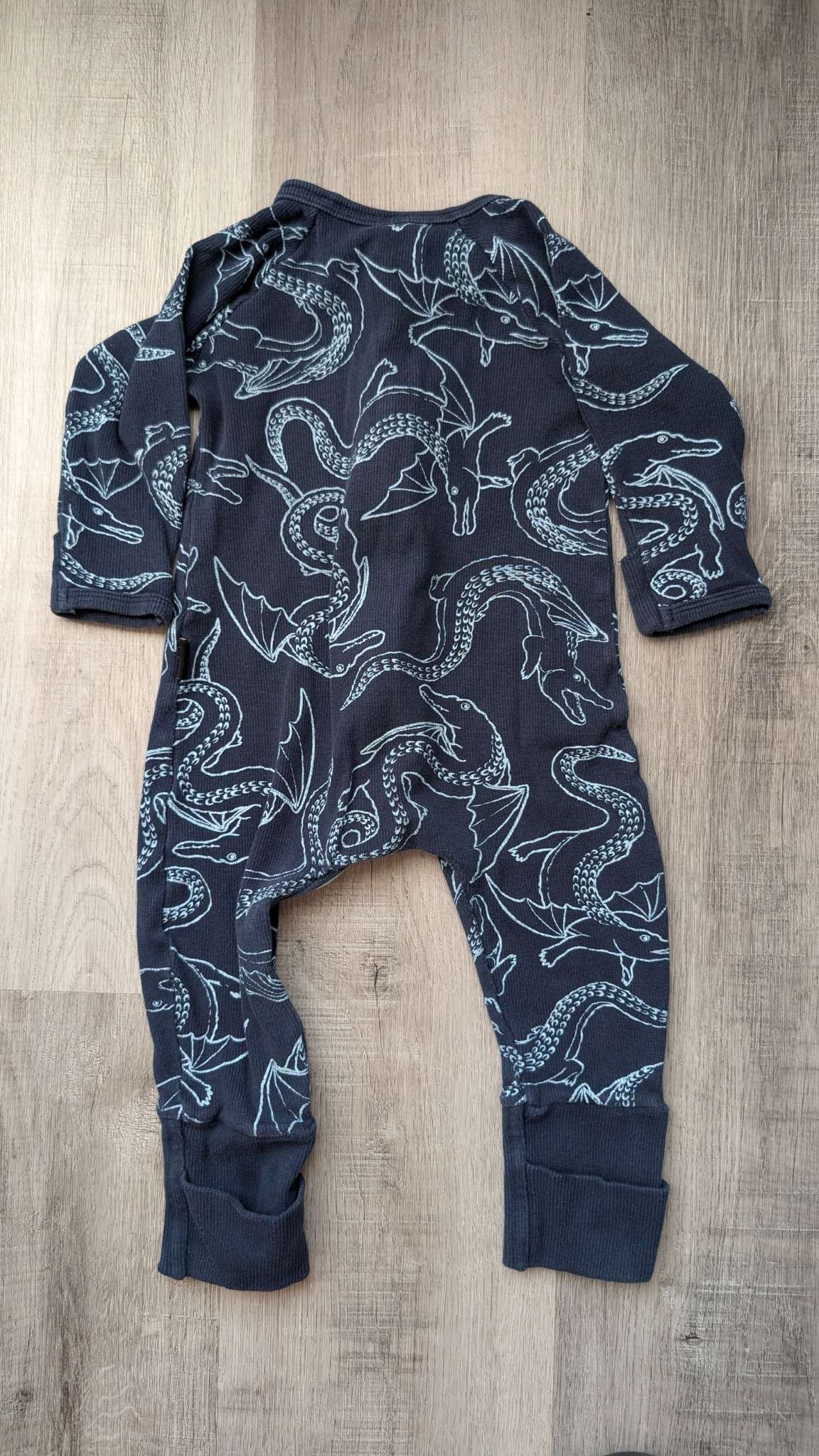 Bonds Wondersuit Blue Dragons 6-12m, Kids 12 Month (9-12M)