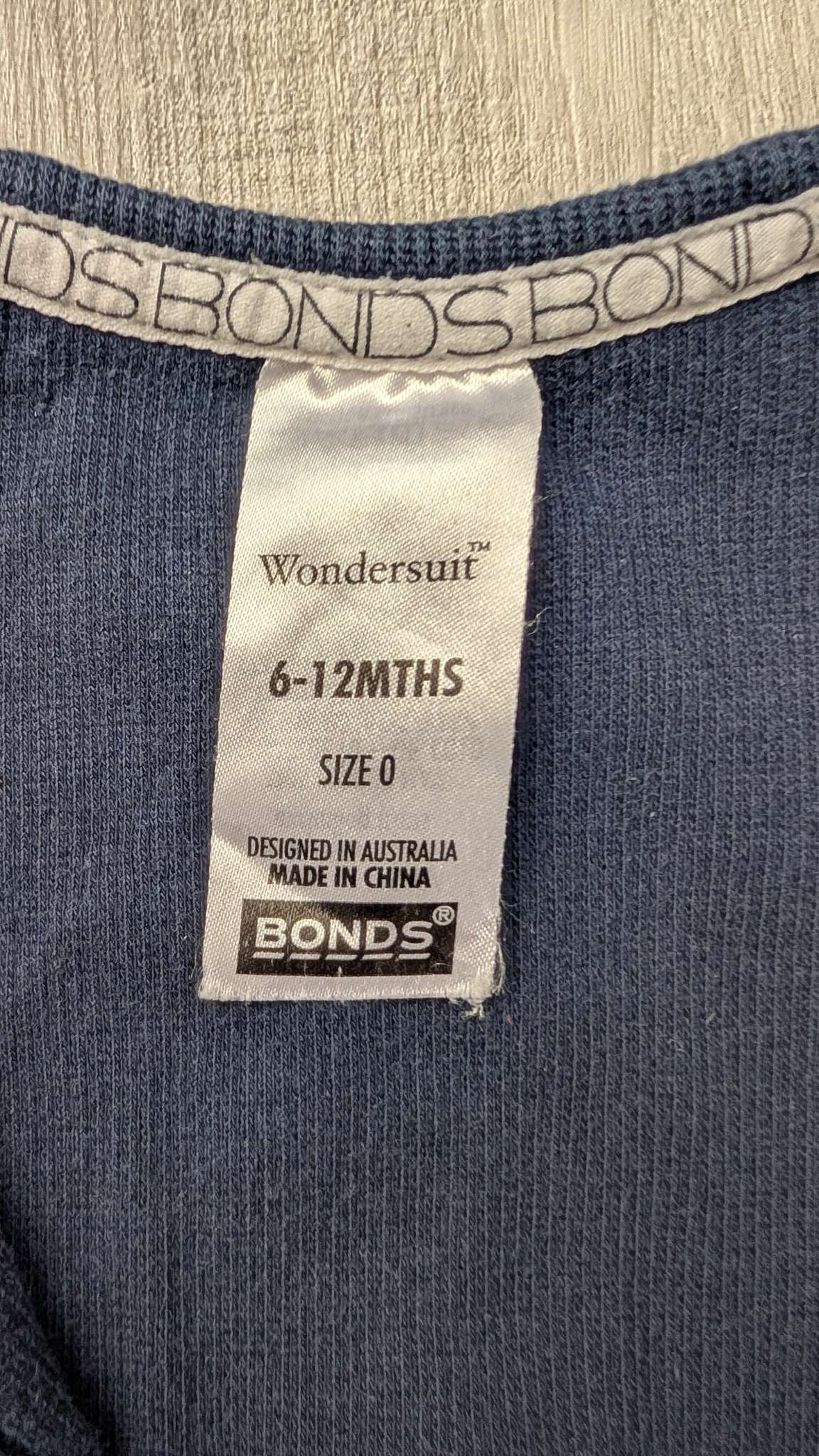 Bonds Wondersuit Blue Dragons 6-12m, Kids 12 Month (9-12M)
