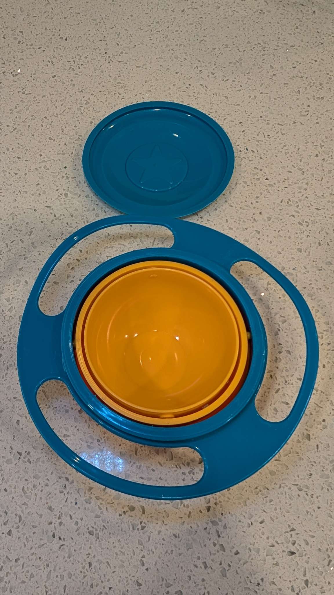 Spill proof snack bowl