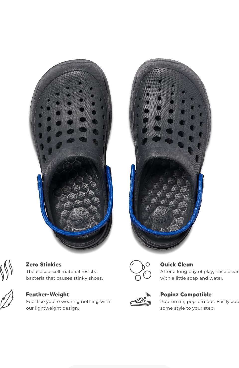 Joybees Navy Blue Sandals 6/7T, Shoes 6.5 (Walkers:12-24 mth)