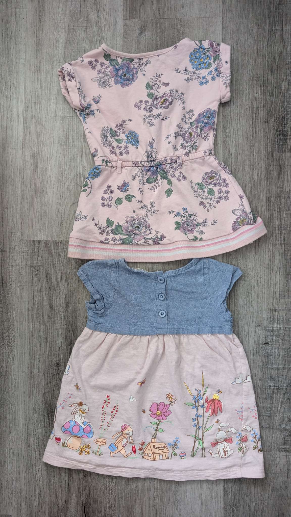2 pink floral dress 12-18m 🩷, Kids 18 Month (12-18M)