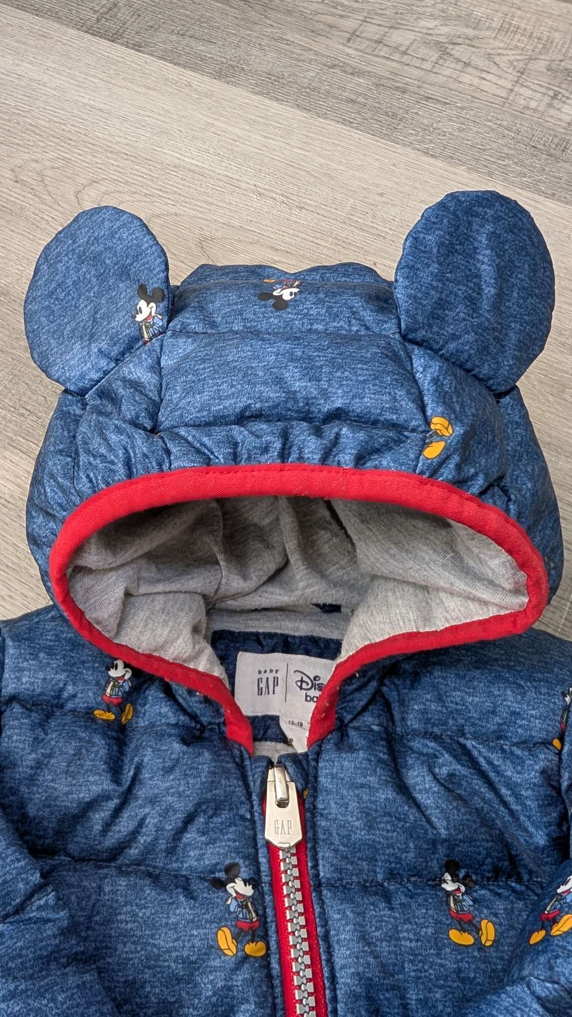 Down filled Baby GapxDisney Jacket+ Puffer Pant 12-18m, Kids 18 Month (12-18M)