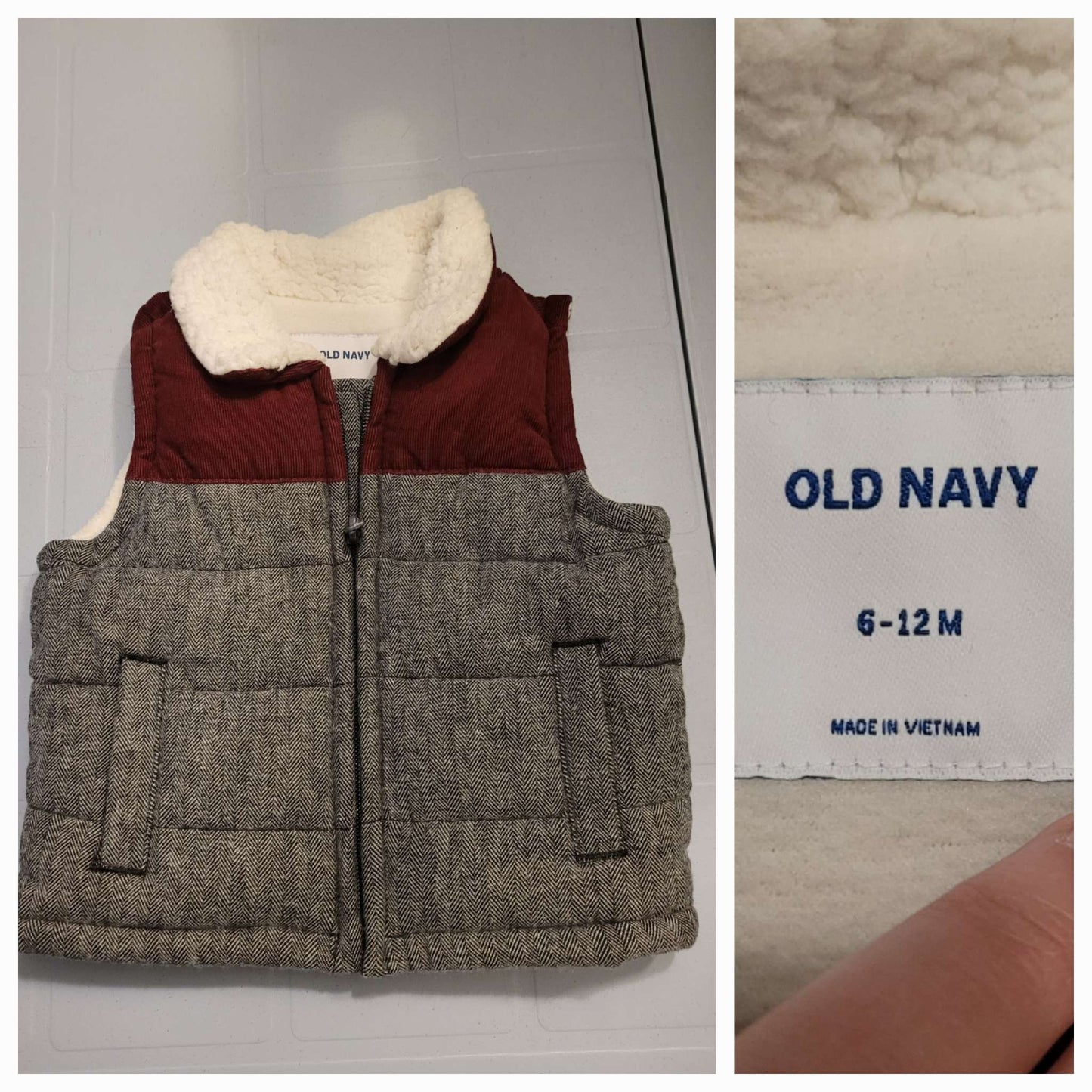 Sleeve lest puff jacket, Kids 9 Month (6-9M)