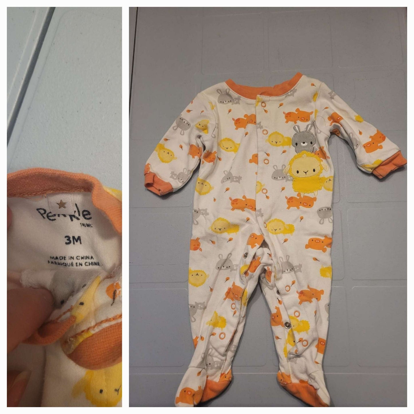 4 PJ, Kids 3 Month (0-3M)