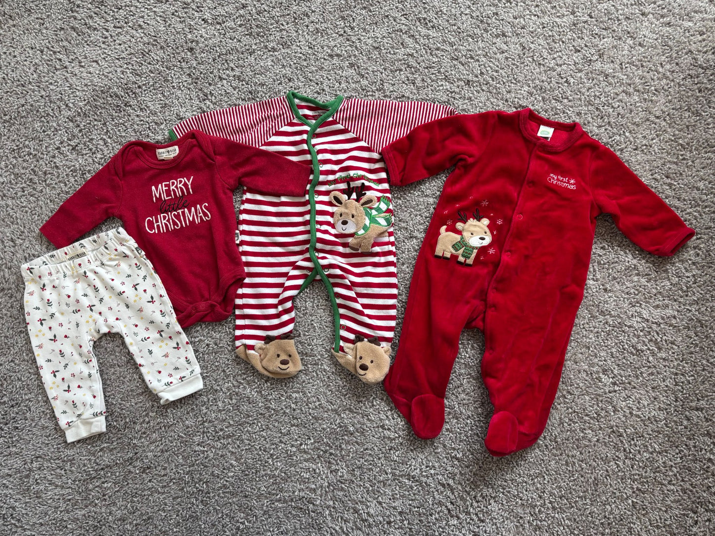 My First Christmas Bundle, Kids 3 Month (0-3M)