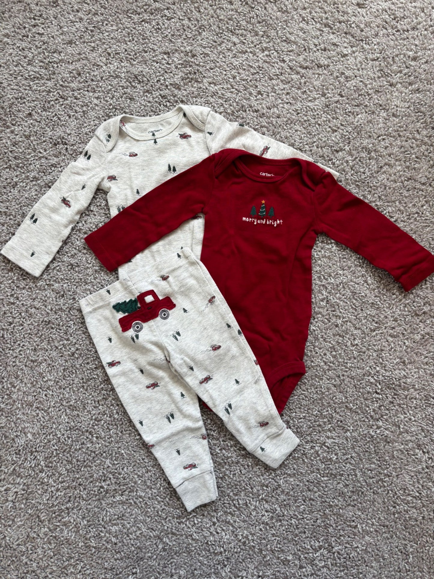 Merry and Bright Christmas Set, Kids 9 Month (6-9M)