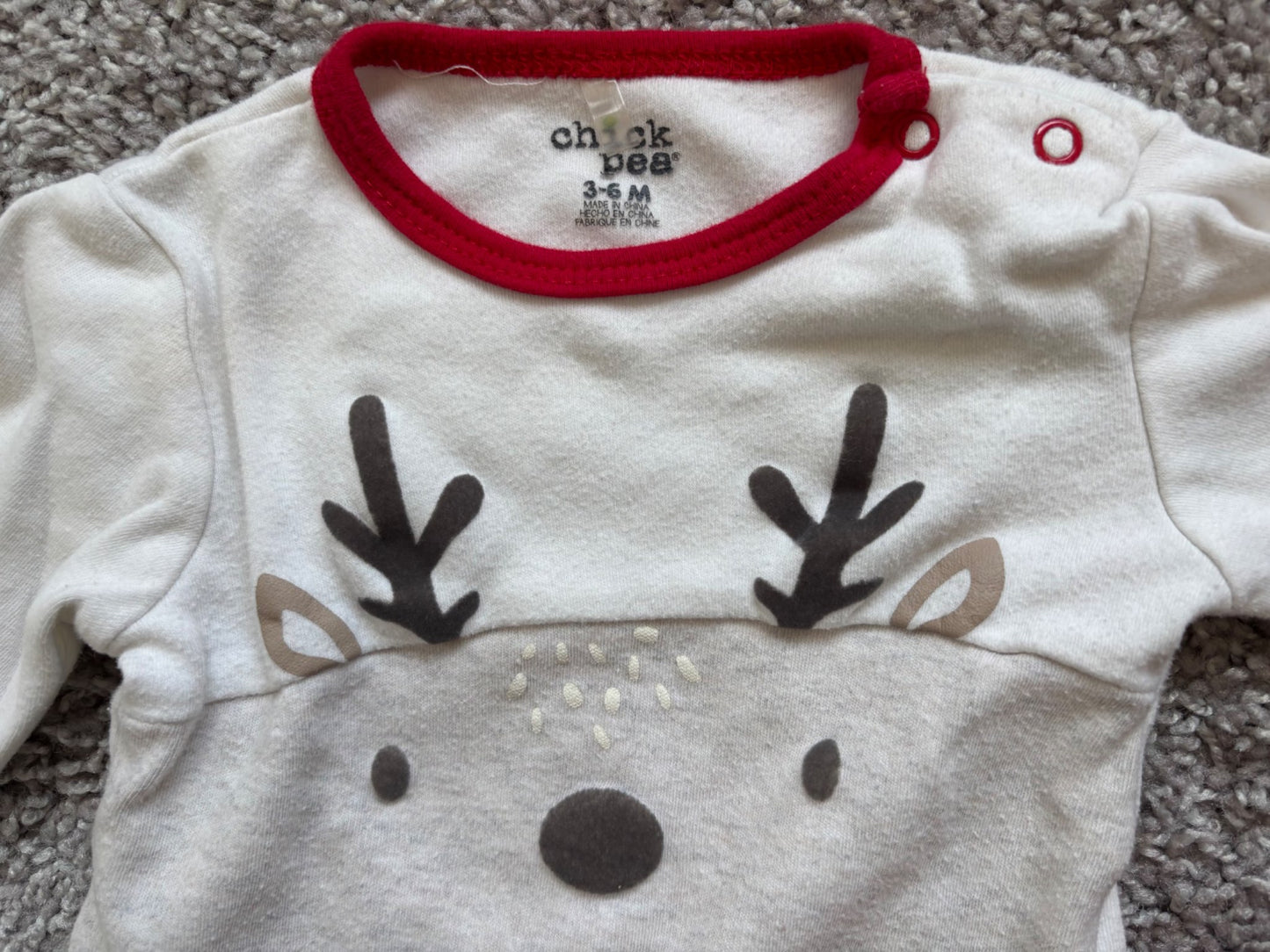 Reindeer Outfit, Kids 6 Month (3-6M)