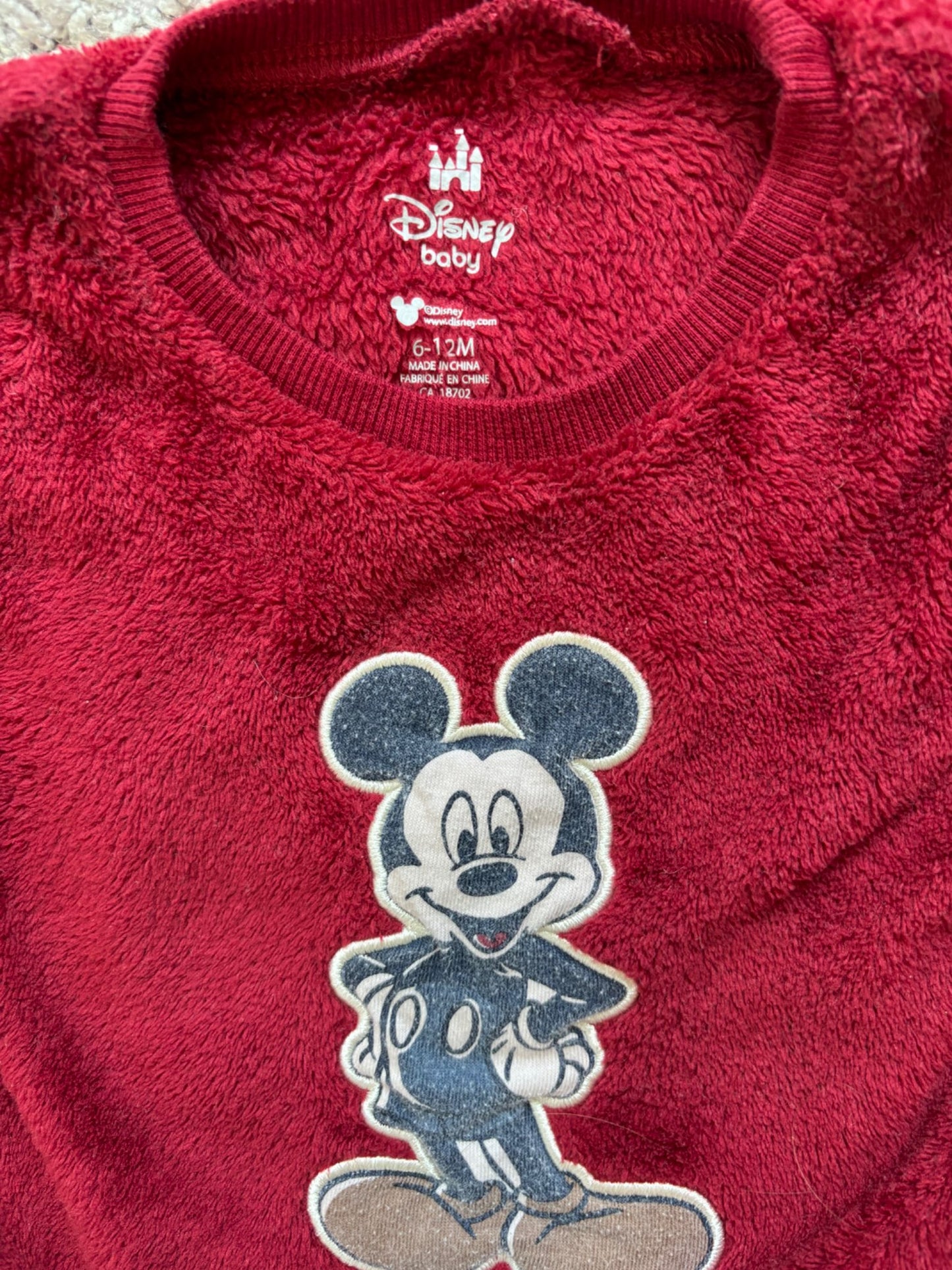 Mickey Mouse Outfit, Kids 12 Month (9-12M)