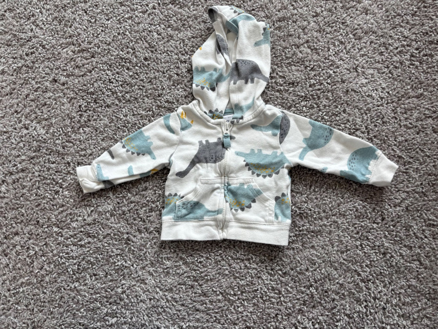 Newborn Dinosaur Zip-Up Hoodie, Kids Newborn