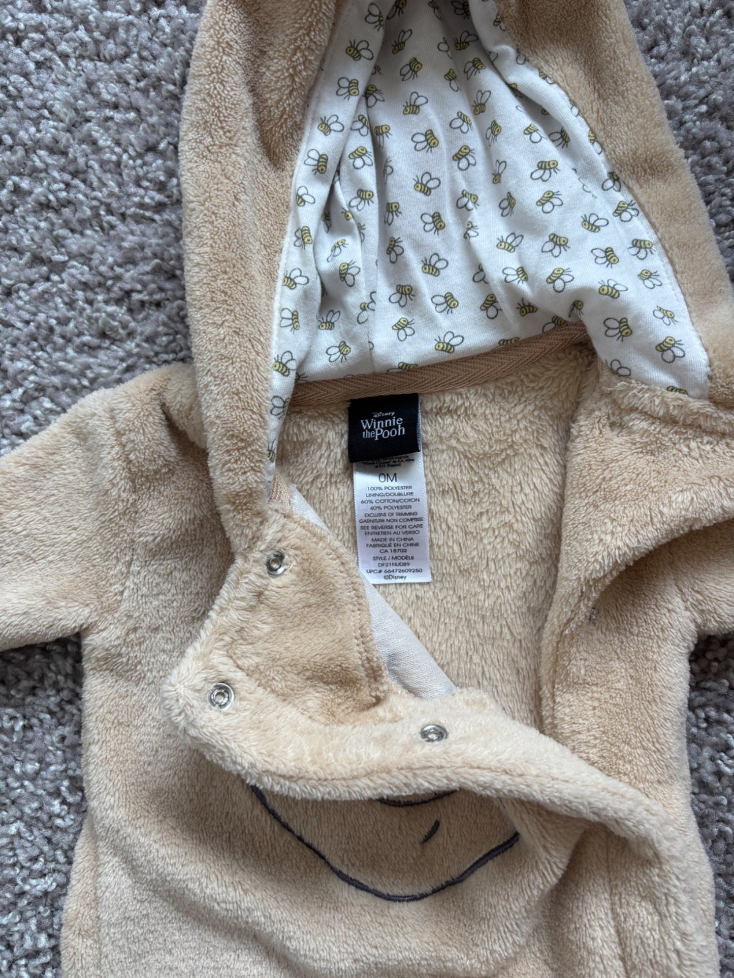 Winnie the Pooh Bunting Suit, Kids Newborn