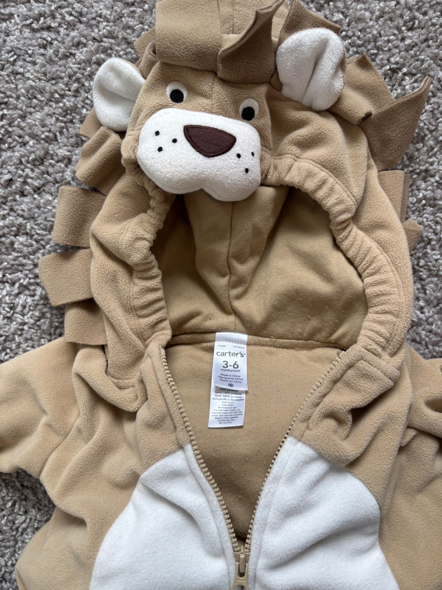 3-6 Month Lion Costume, Kids 6 Month (3-6M)