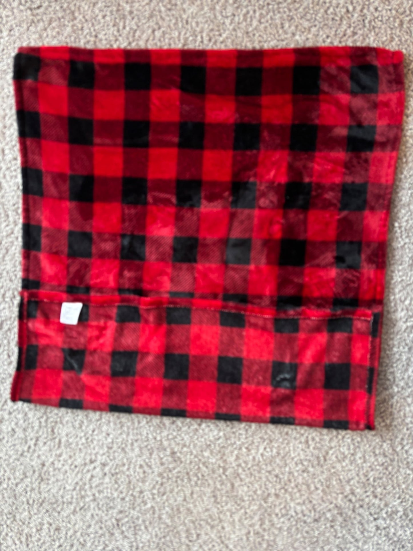 Red Plaid Baby Blanket