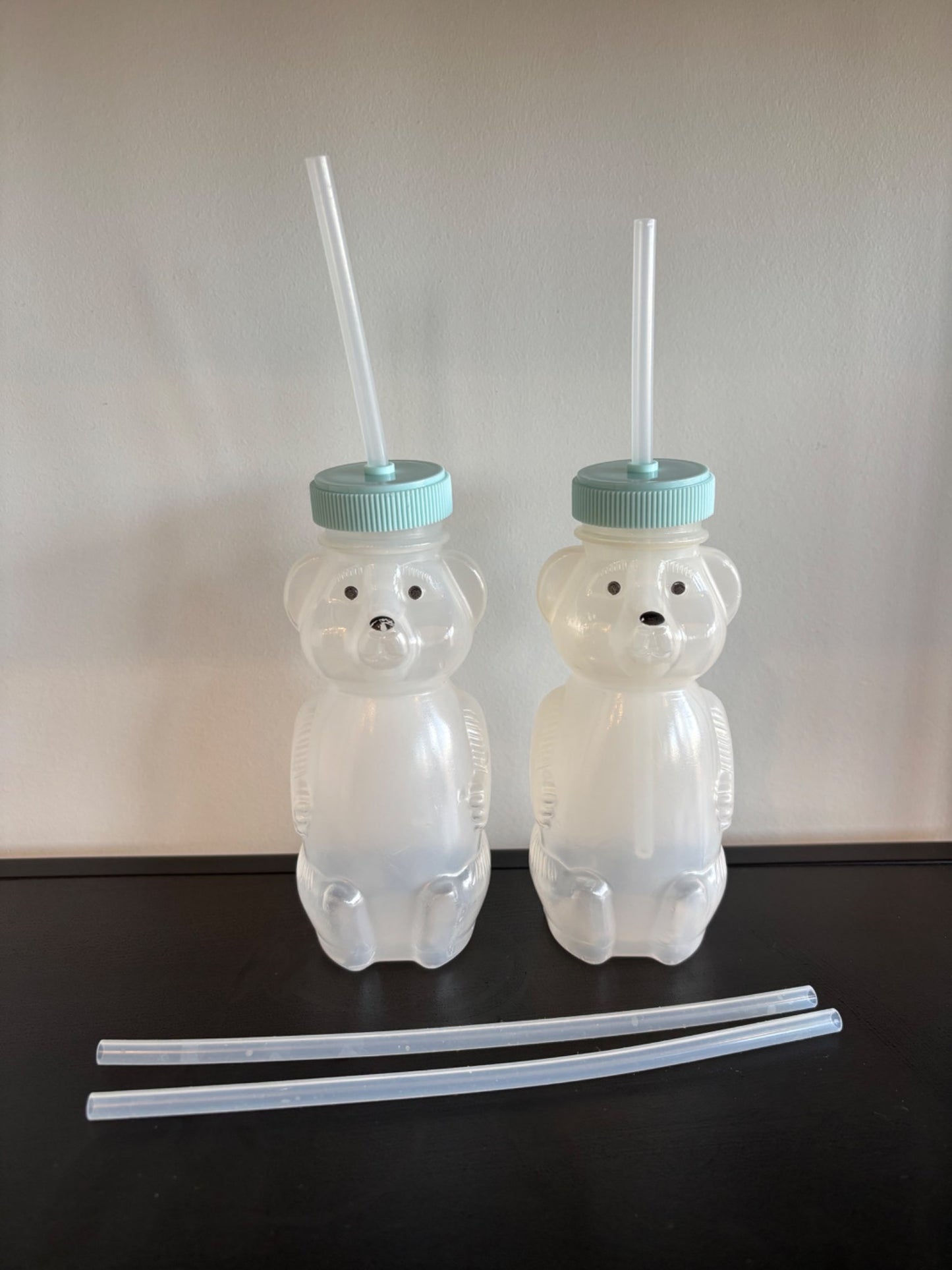 Squeeze Honey Bear Bottles and Straws