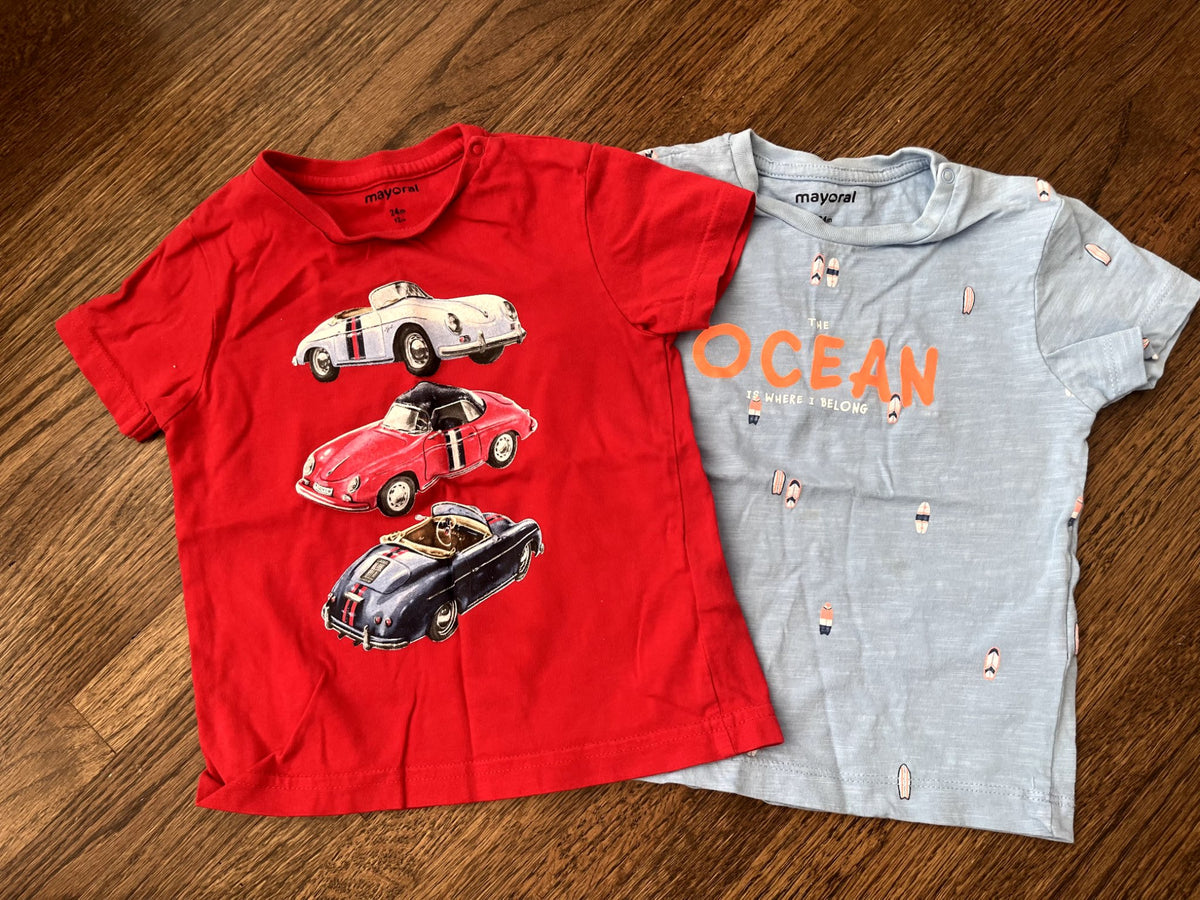 Mayoral T-Shirt 2 Pk 24M VGUC, Kids 24 Month (18-24M)